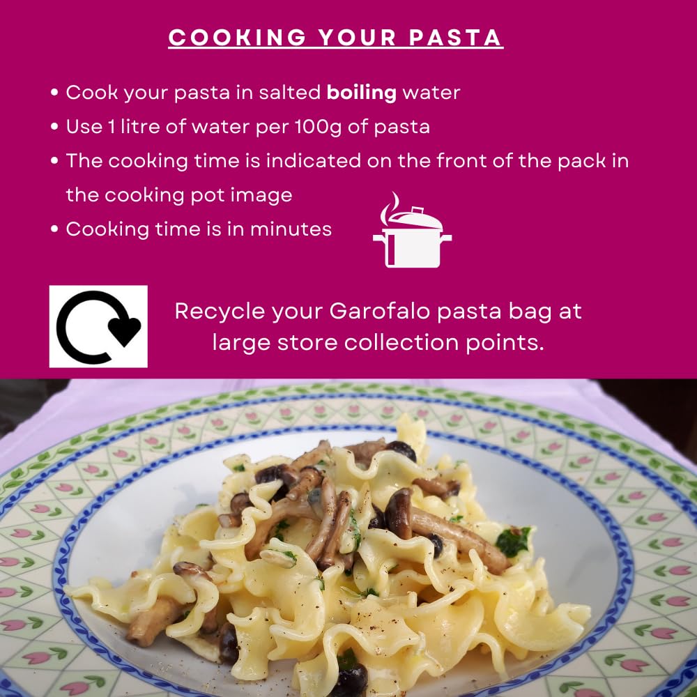 Garofalo Gluten Free Mafalda Corta Italian Dried Pasta, 400g 3
