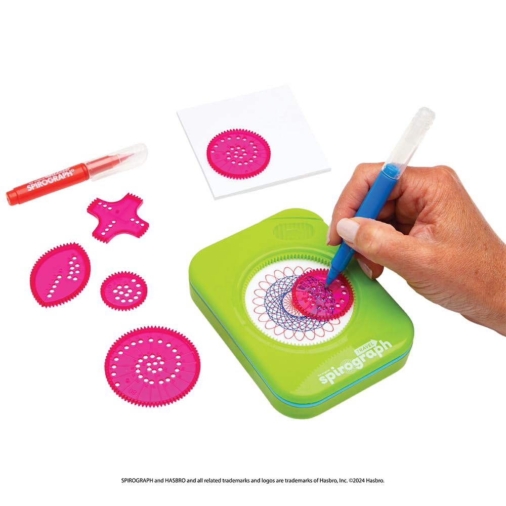 Spirograph Travel - Portable Art & Design Playset for Kids 8+ 11