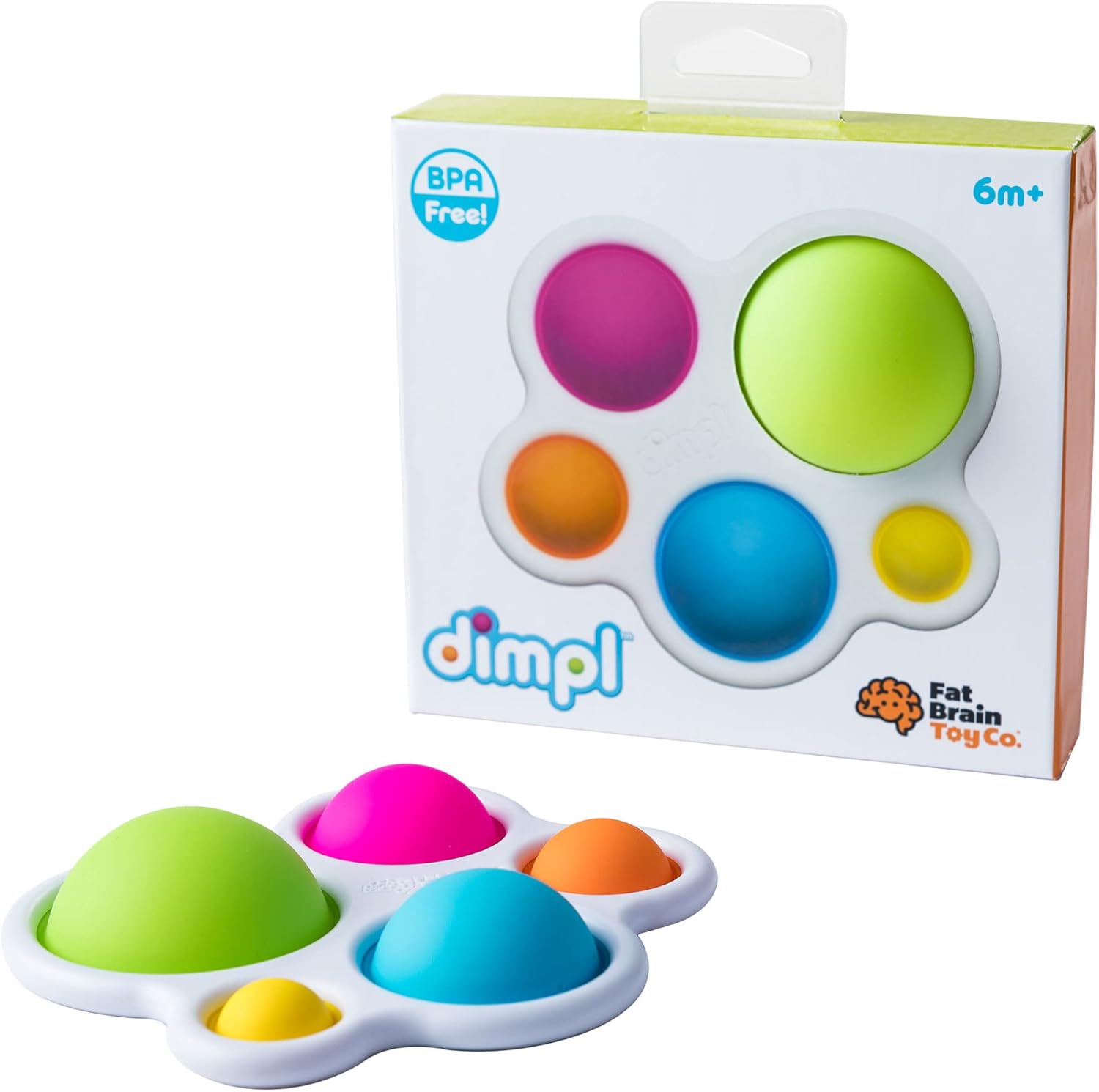 Dimpl - Sensory Push and Pop Toy for Babies 6 Months+