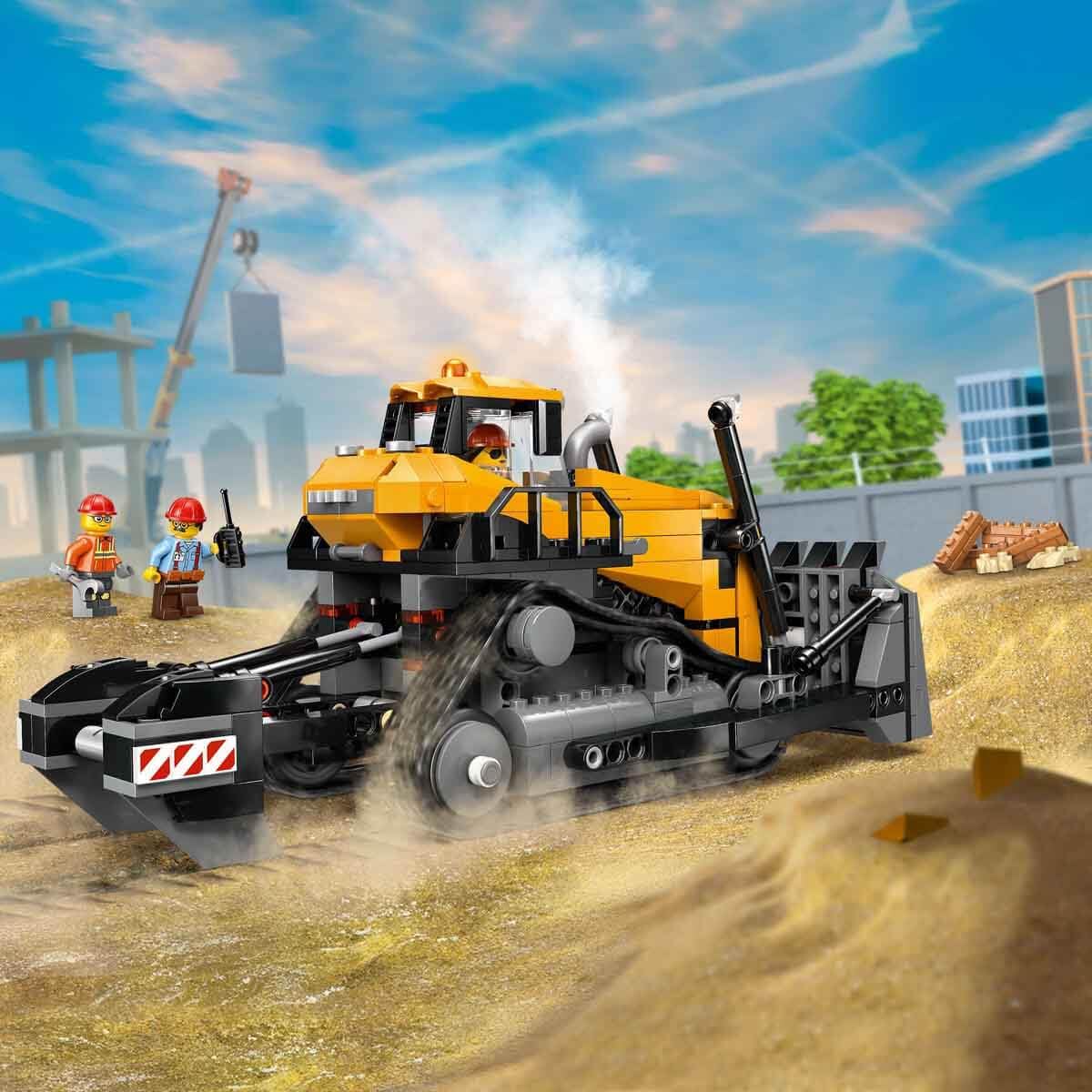 LEGO City Yellow Bulldozer Toy - 682-Piece Building Set for Ages 8+