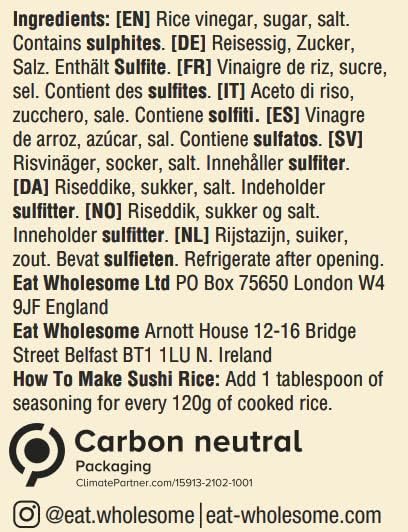 Eat Wholesome Sushi-Reisessig-Gewürz, 500 ml 3