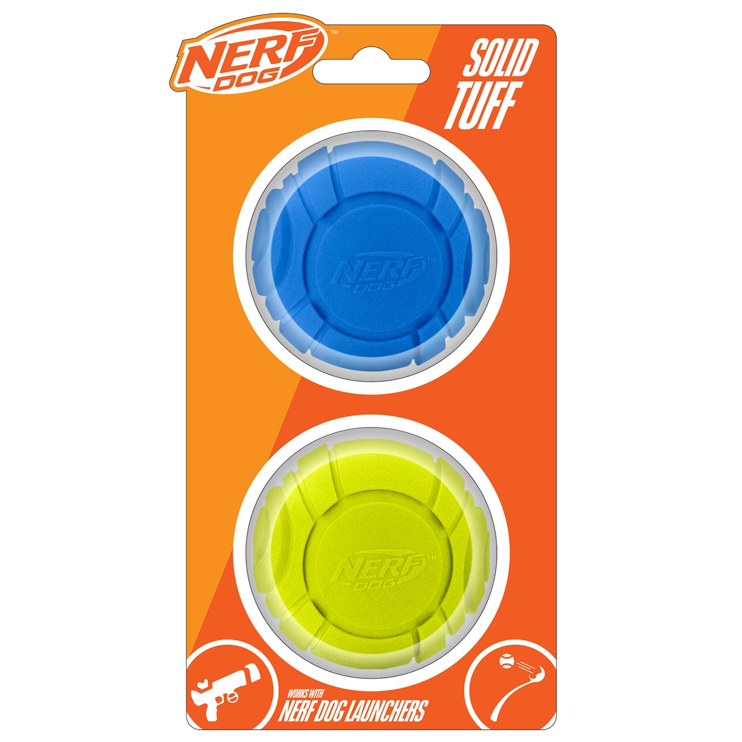 Nerf Dog Sonic Ball Dog Toy - Durable Solid Foam | Floats on Water | Lightweight