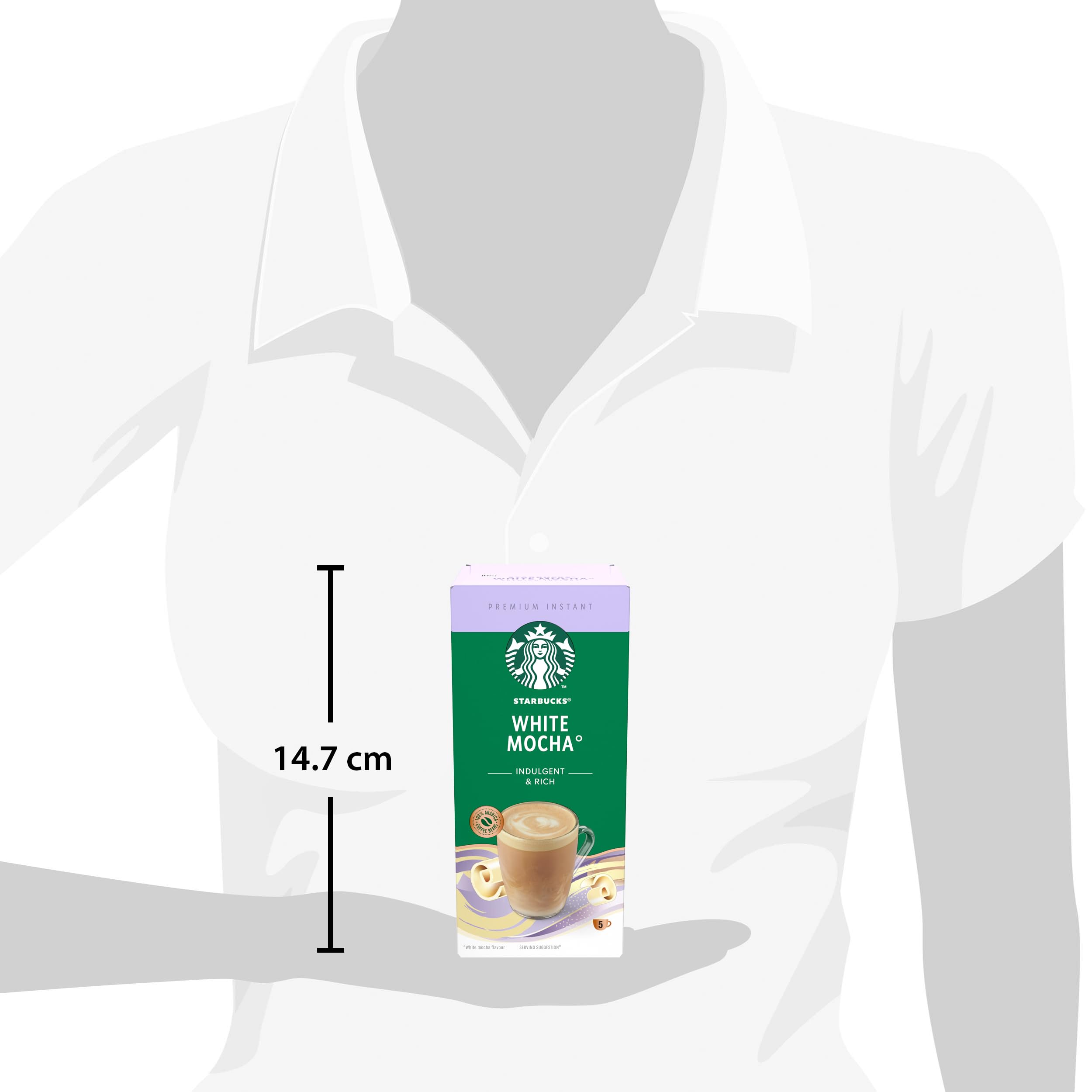 STARBUCKS White Chocolate Mocha Premium Mix Instantkaffee (12 x 5 Beutel) 3