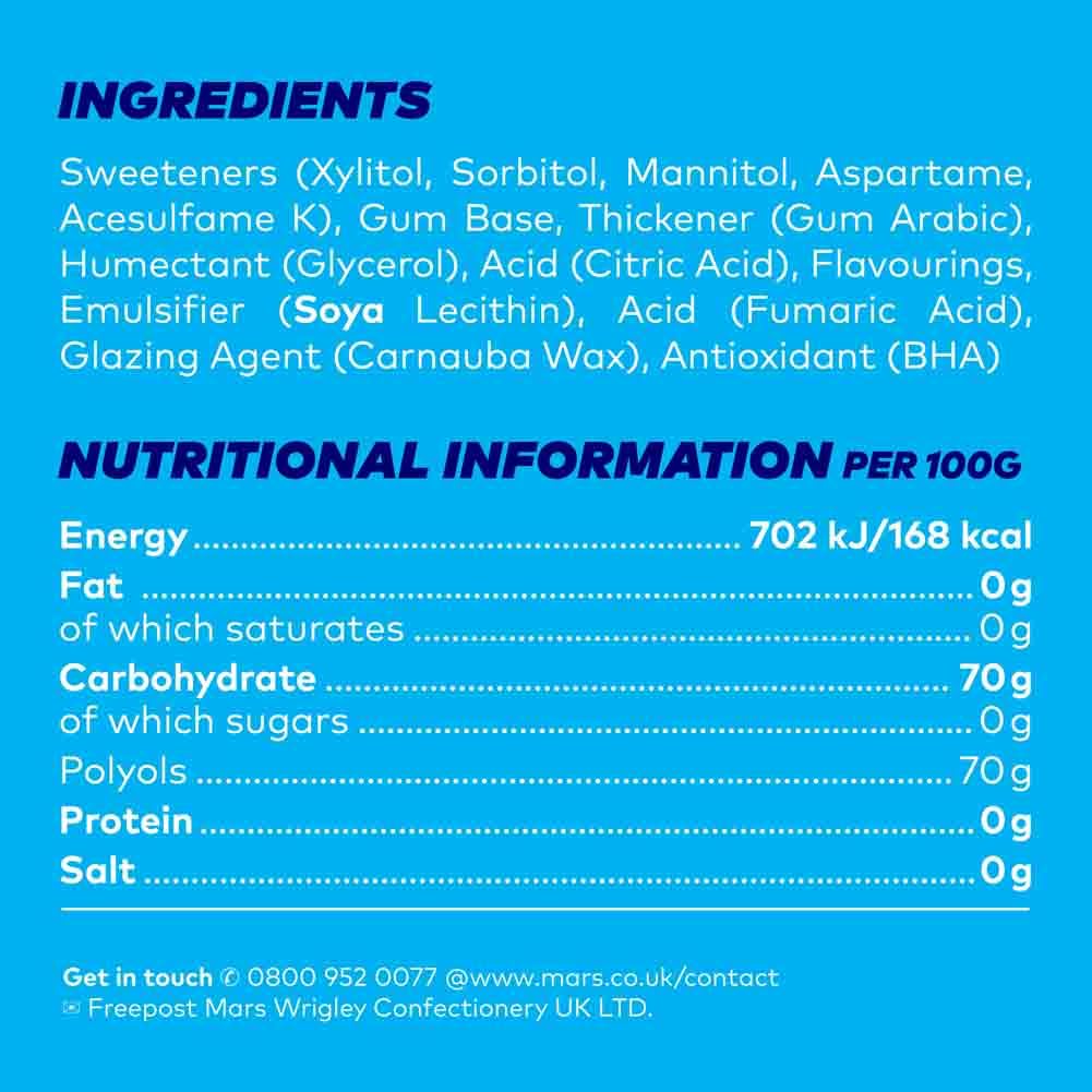 Extra - Heidelbeere Zuckerfreie Kaugummiflasche (46 Stück) 5