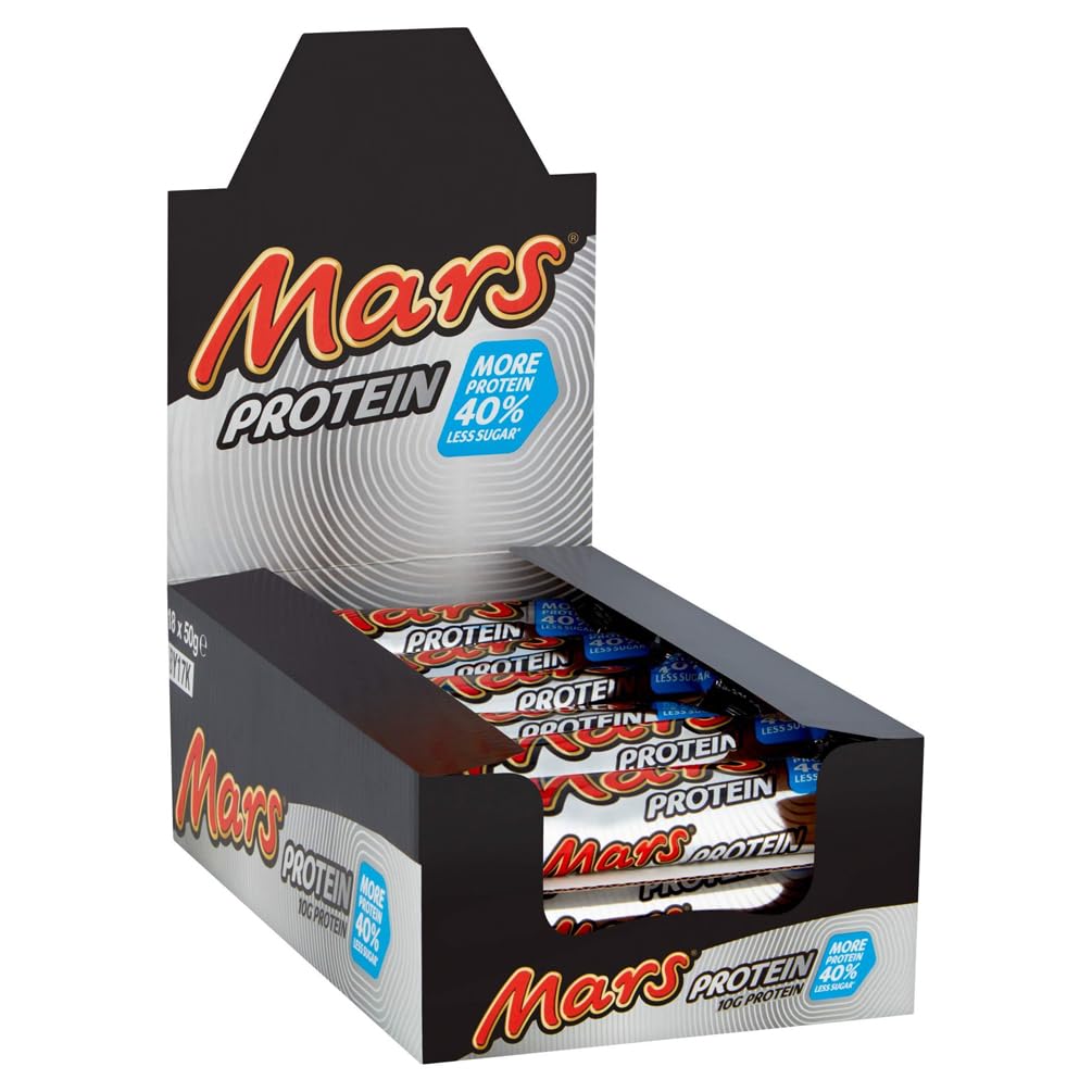Mars Schokolade &amp; Karamell Proteinriegel Großpackung, 18 x 50 g