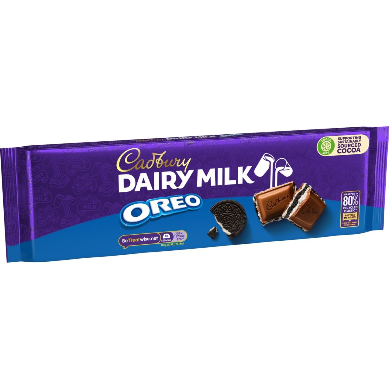 Cadbury Dairy Milk Oreo Chocolate Bar with Creamy & Crunchy Oreo Pieces - 300g 3