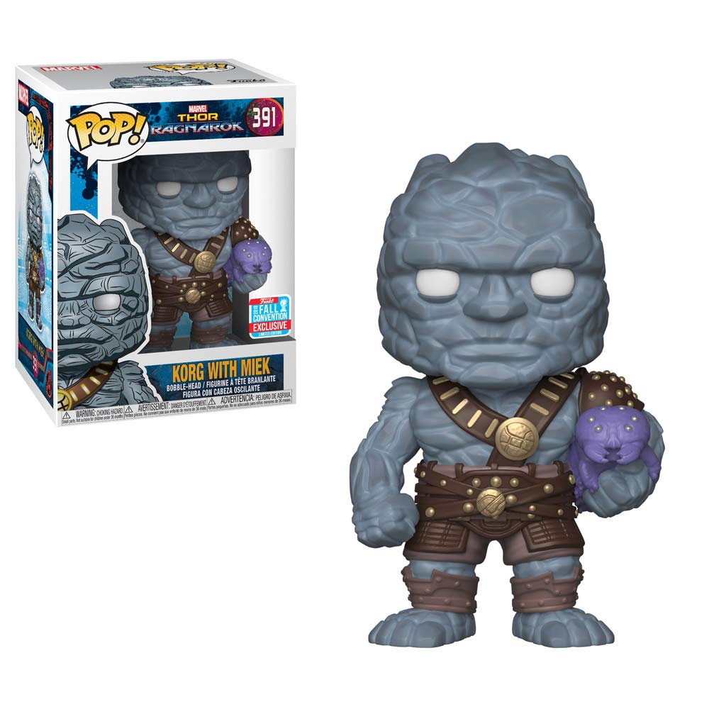 Funko Pop! Marvel: Thor Ragnarok - Korg w/Miek Vinyl Figure (30763) 3