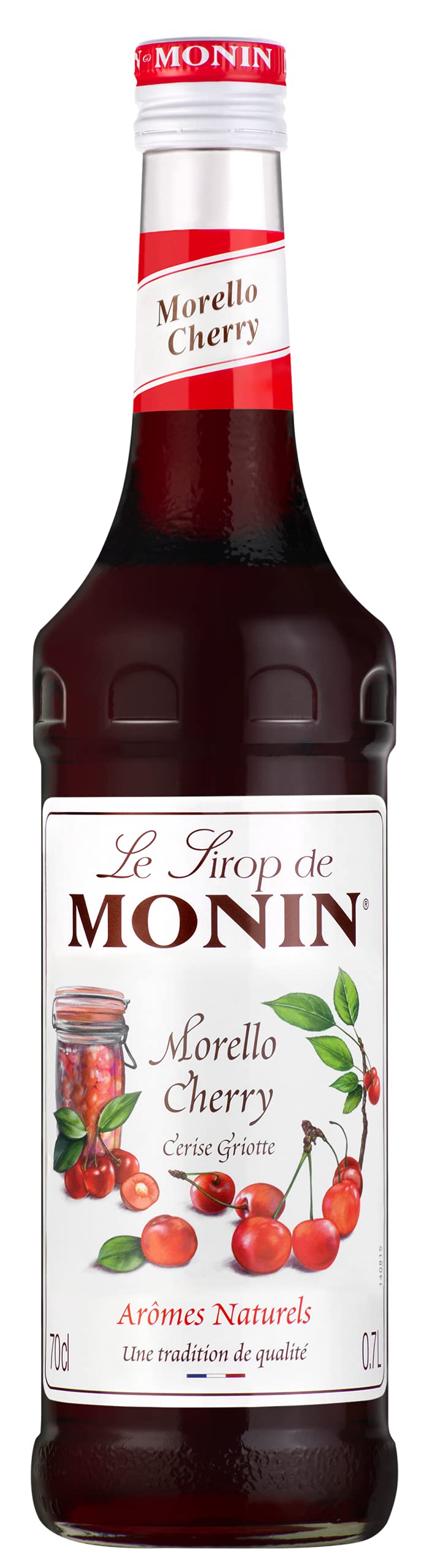 Monin Premium Morello Cherry Syrup - 700ml | Vegan-Friendly | Natural Flavourings