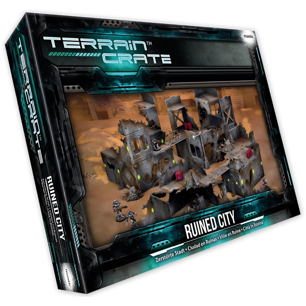 Mantic Games TerrainCrate Ruined City Modular Scenery Building Set