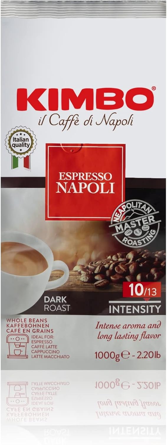 Kimbo Espresso Napoli Ganze Kaffeebohnen - Dunkle Röstung 250g 3
