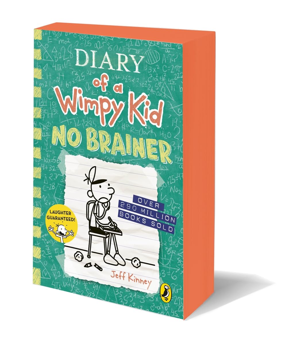 Puffin Diary of a Wimpy Kid: No Brainer (Book 18) by Jeff Kinney | Paperback 2