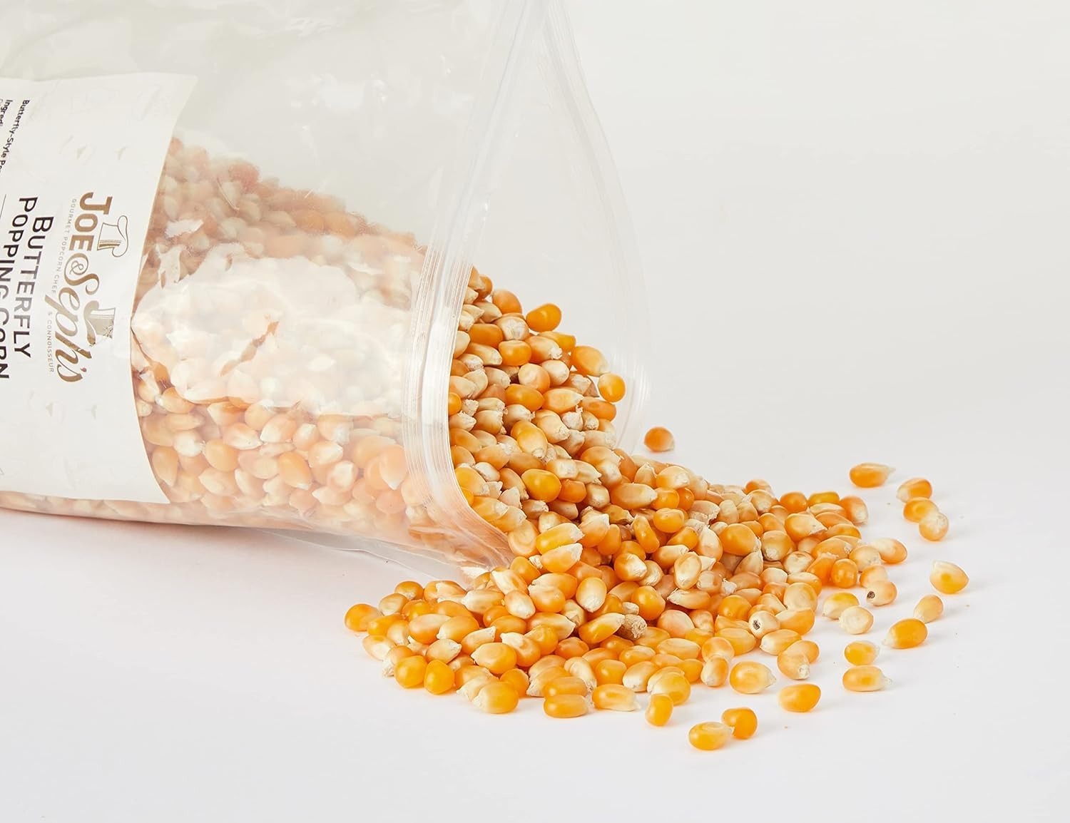 Joe & Seph's Butterfly Popcorn Kernels - 400g Resealable Bag - Cinema Style Snack