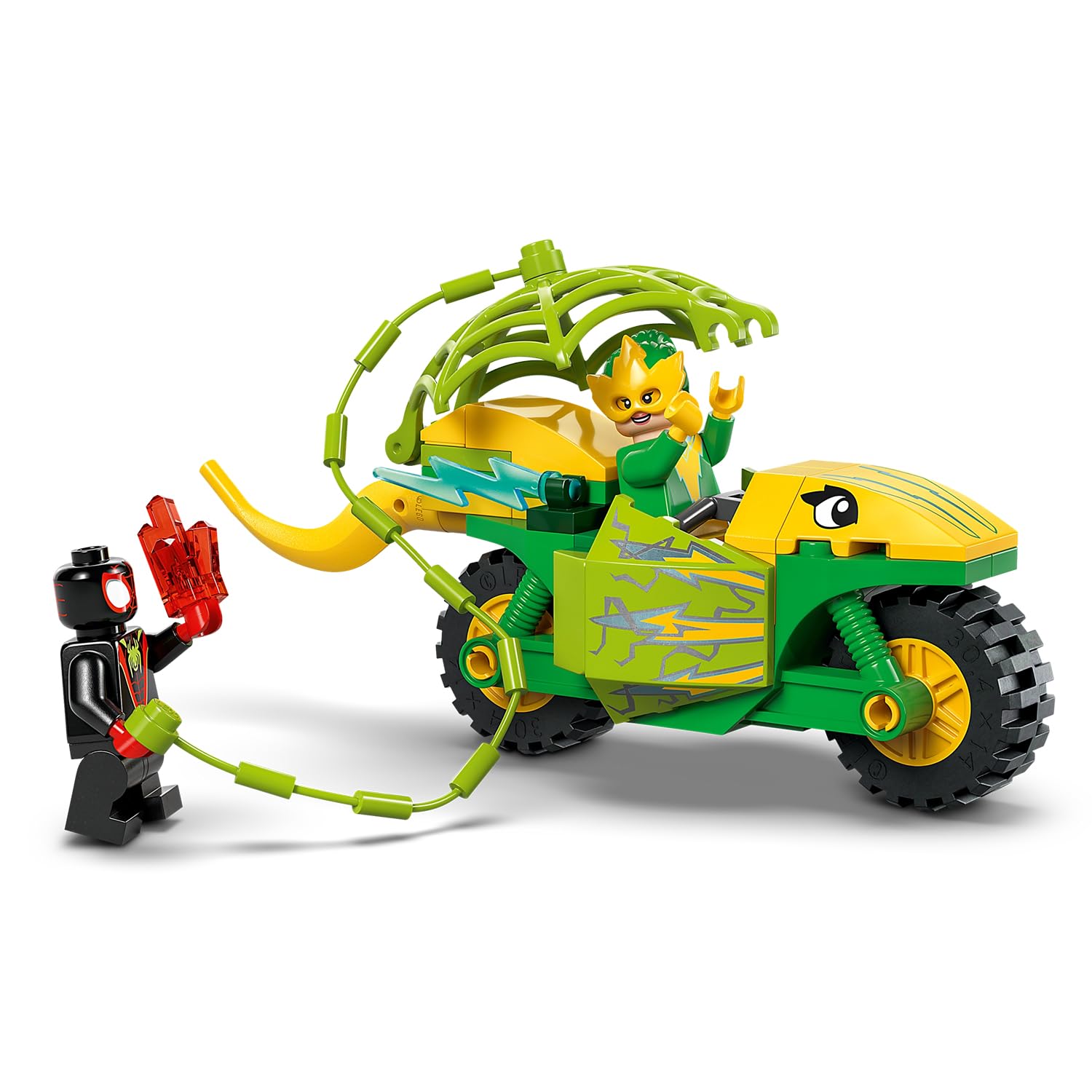 LEGO Marvel Spin and Electro Dinosaur Vehicle Chase Set - Buildable Super Hero Playset for Kids 4+ 3