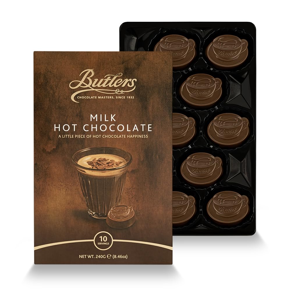 Butlers Hot Chocolate 240 g - Milk Chocolate Hot Cocoa with 10 Cup Pieces