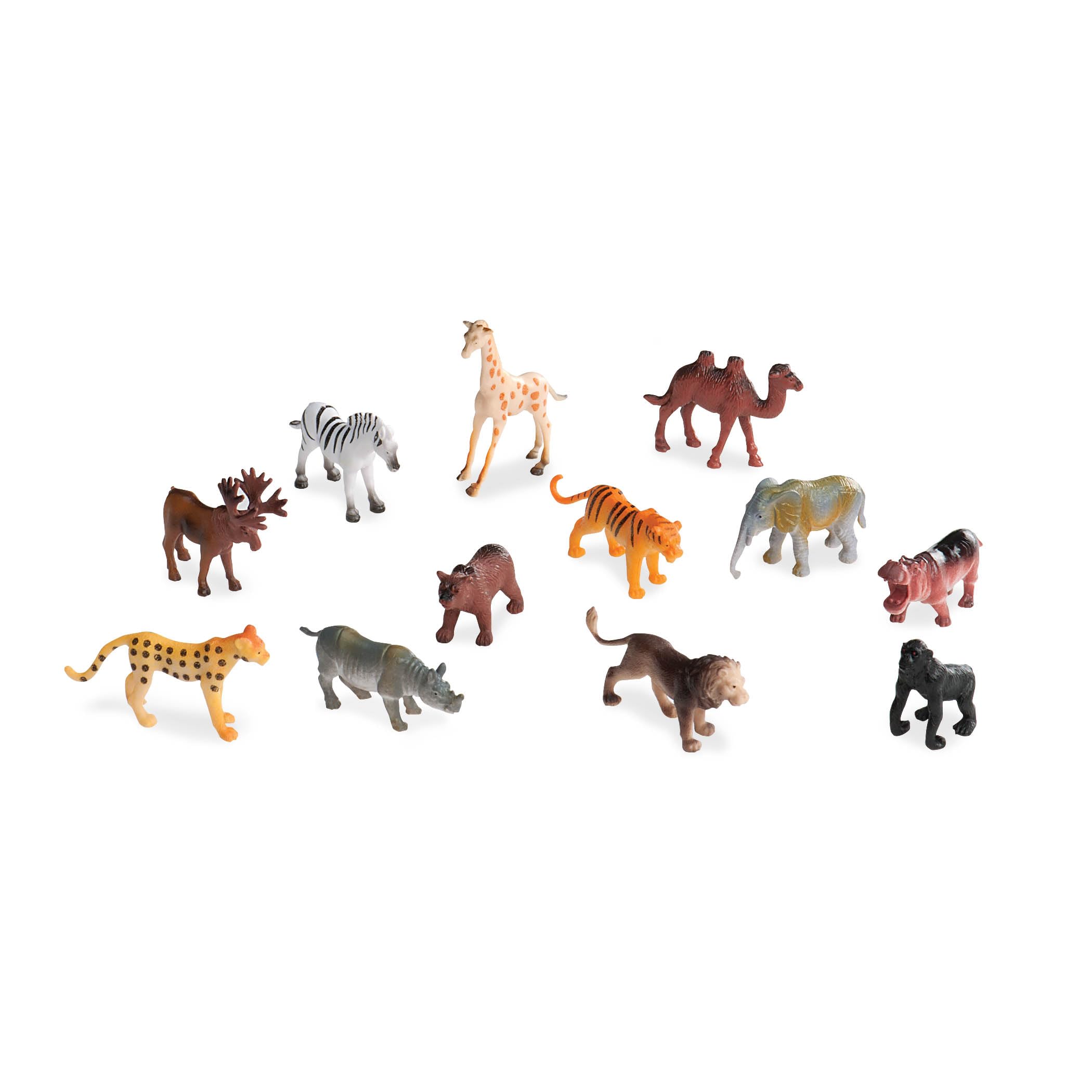 Terra by Battat Wild Animals – 60-Piece Miniature Animal Figurine Set for Kids 3+ 12