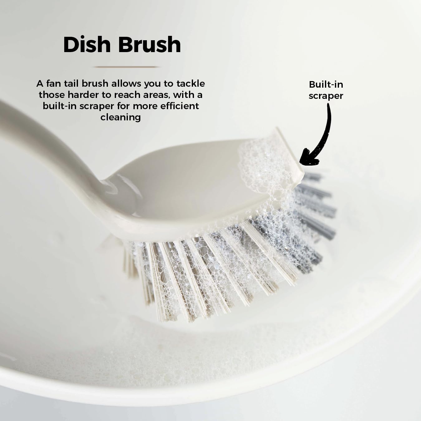 Tower T769002MSH 5-in-1 Cleaning Set with Dust Pan, Brush, Kitchen Broom, Dish Brush & Scrub Brush 5