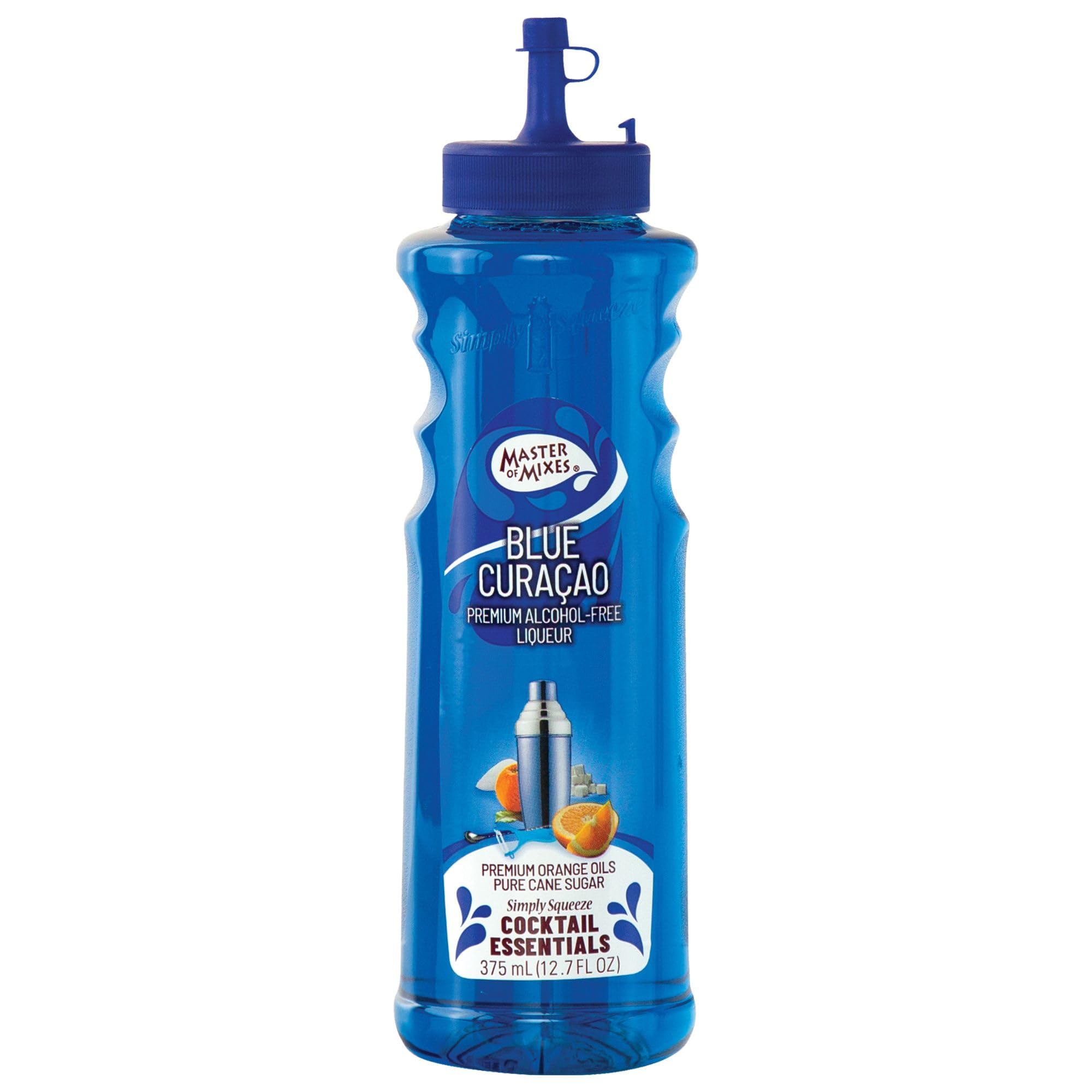 Master of Mixes Blue Curacao Cocktail Syrup - Non-Alcoholic Mixer | 375ml