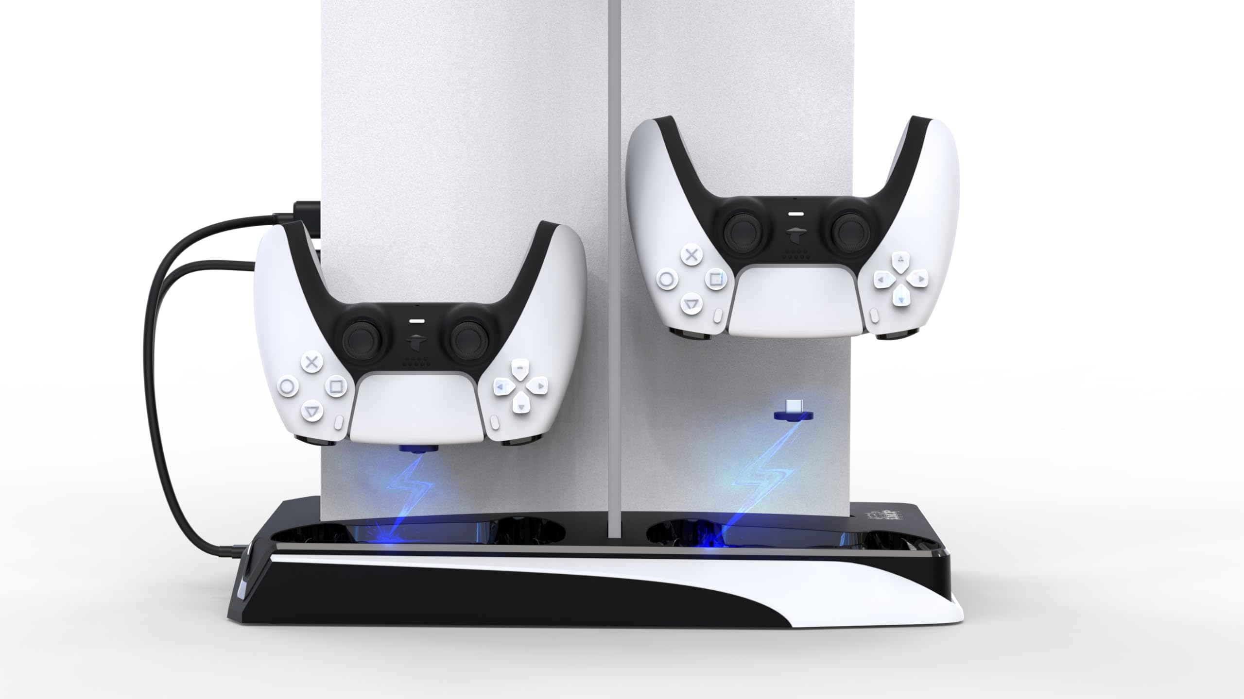 IMP Gaming DLX+ LED Charging Tower with Cooling Fans & Game Storage for PlayStation 5 3