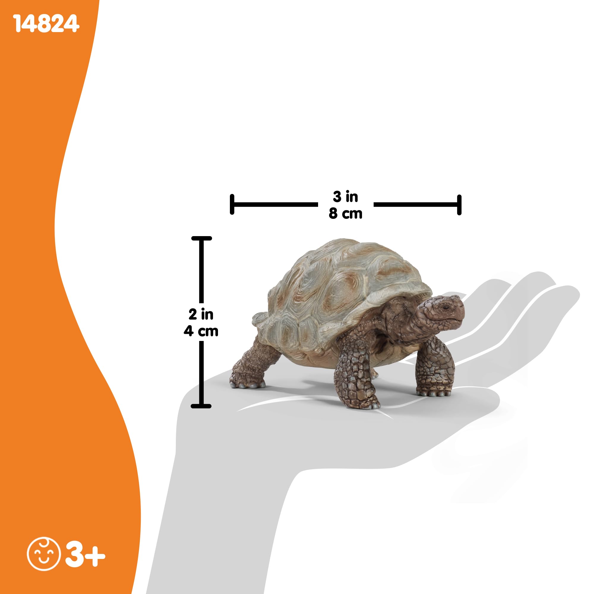 Schleich 14824 Giant Tortoise Wildlife Animal Figure - Educational Play for Toddlers & Kids 9