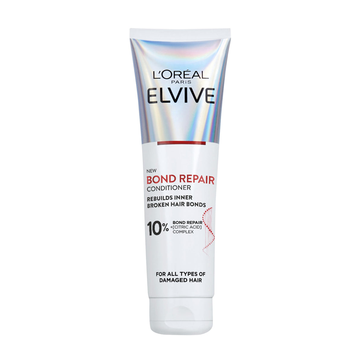 L'Oreal Paris Elvive Bond Repair Conditioner - 98% Less Breakage, 90% More Shine, 150ml