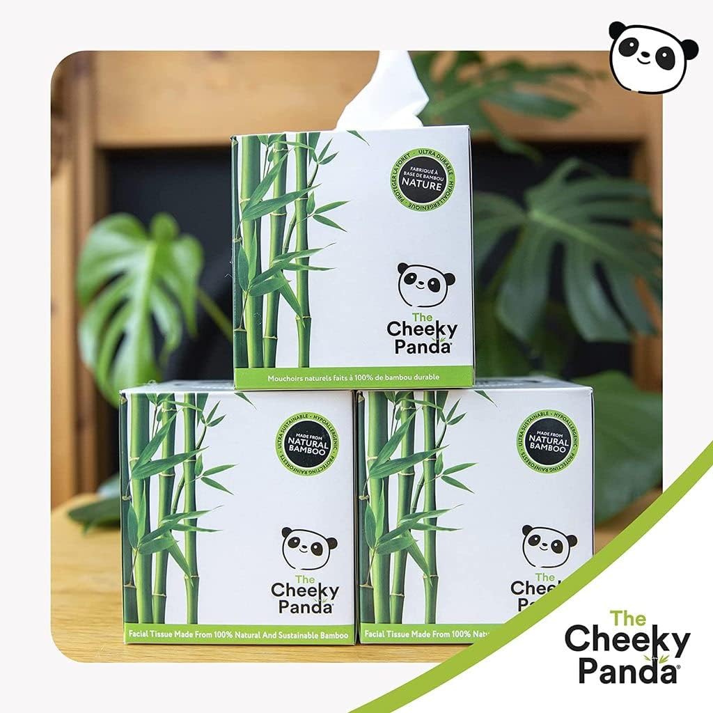 The Cheeky Panda – Kosmetiktücherwürfel aus 100 % Bambus (56er-Packung)