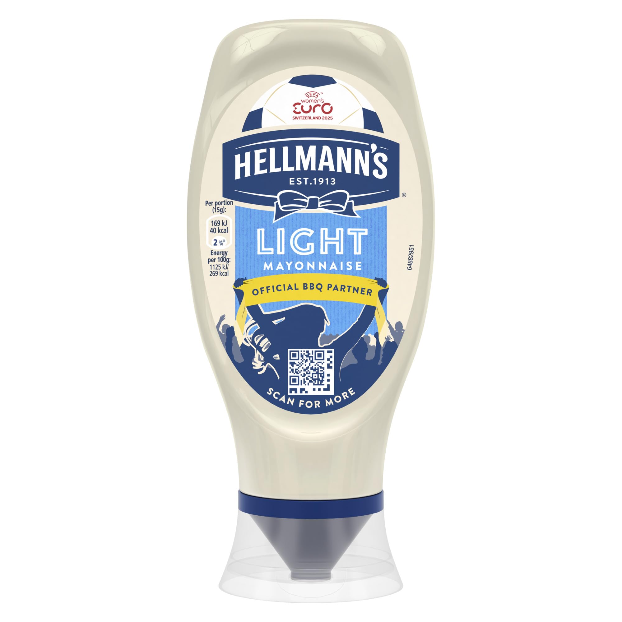 Hellmann's UEFA WOMEN'S EURO 2025* Limited Edition Light Mayonnaise Squeeze Bottle