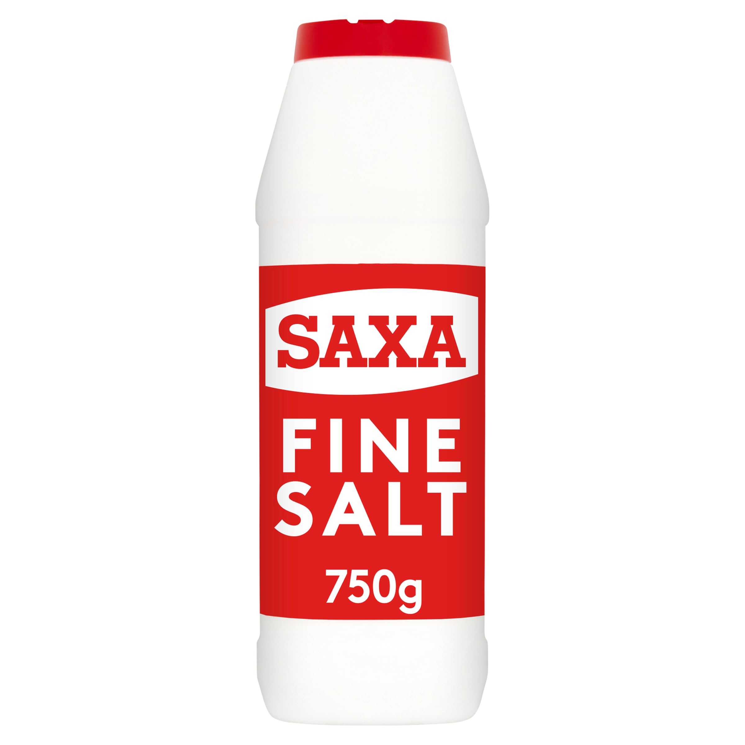 Saxa Fine Table Salt for Cooking and Table Use, 750g Drum