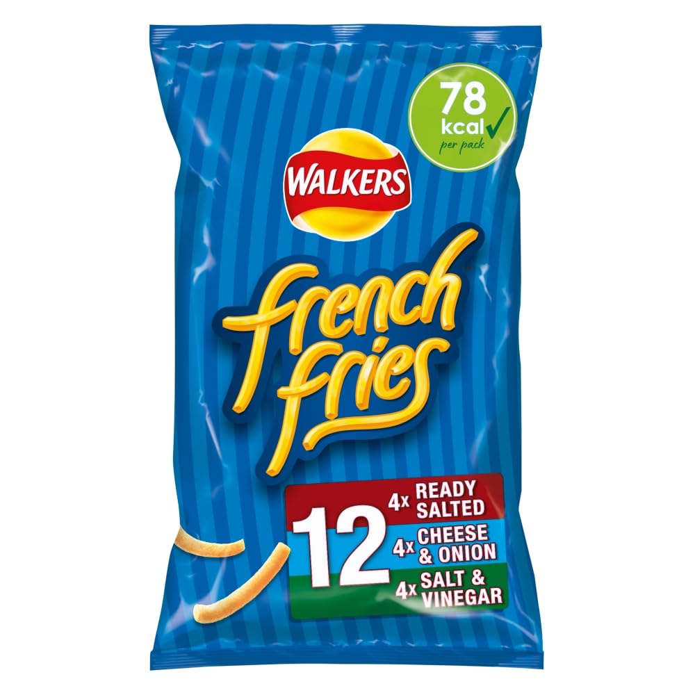 Walkers French Fries Flavour Crispy Potato Snacks Multipack 12 x 18g