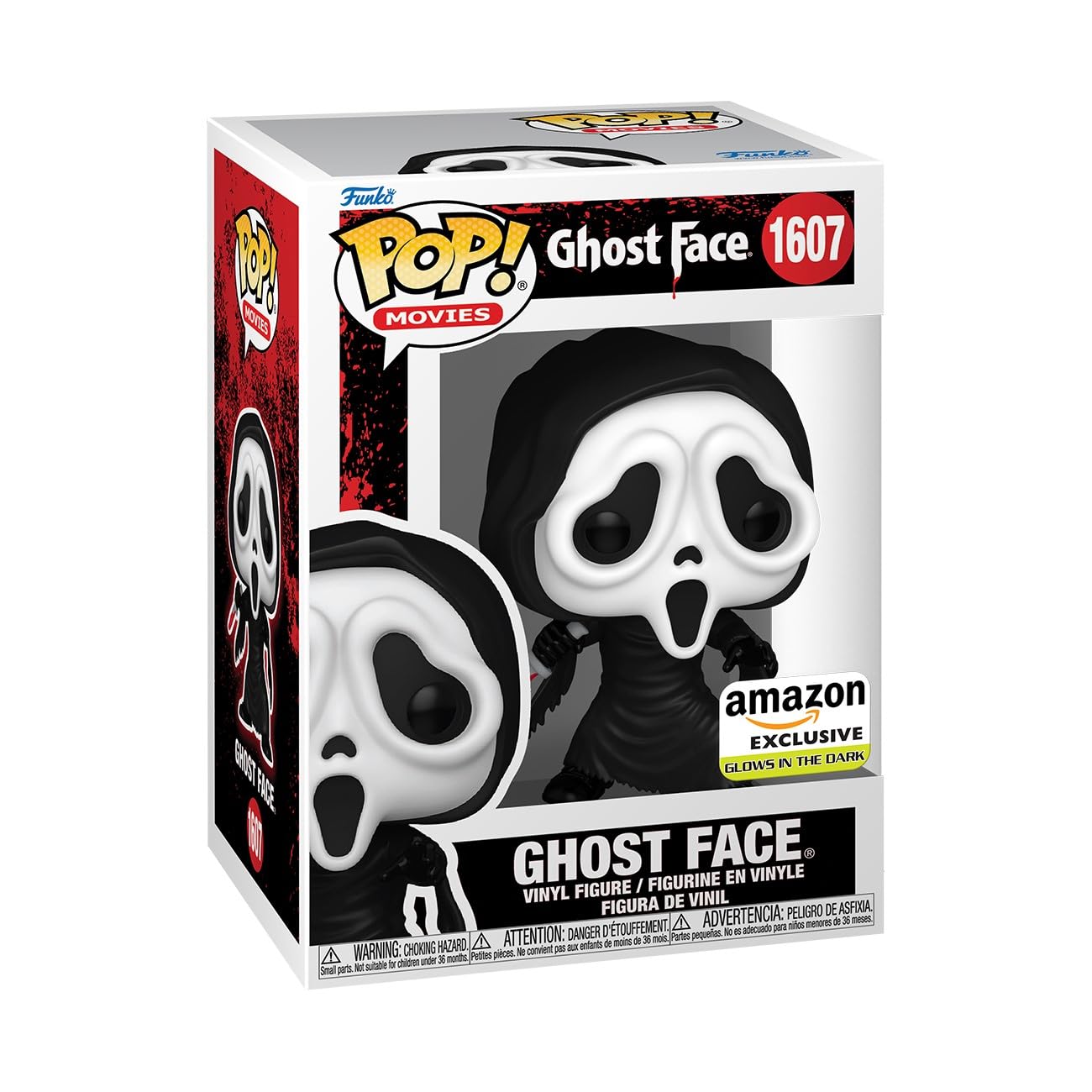 Funko Pop! Movies: Ghostface - Glow In the Dark | 3.75 in Vinyl Figure | Model 81684