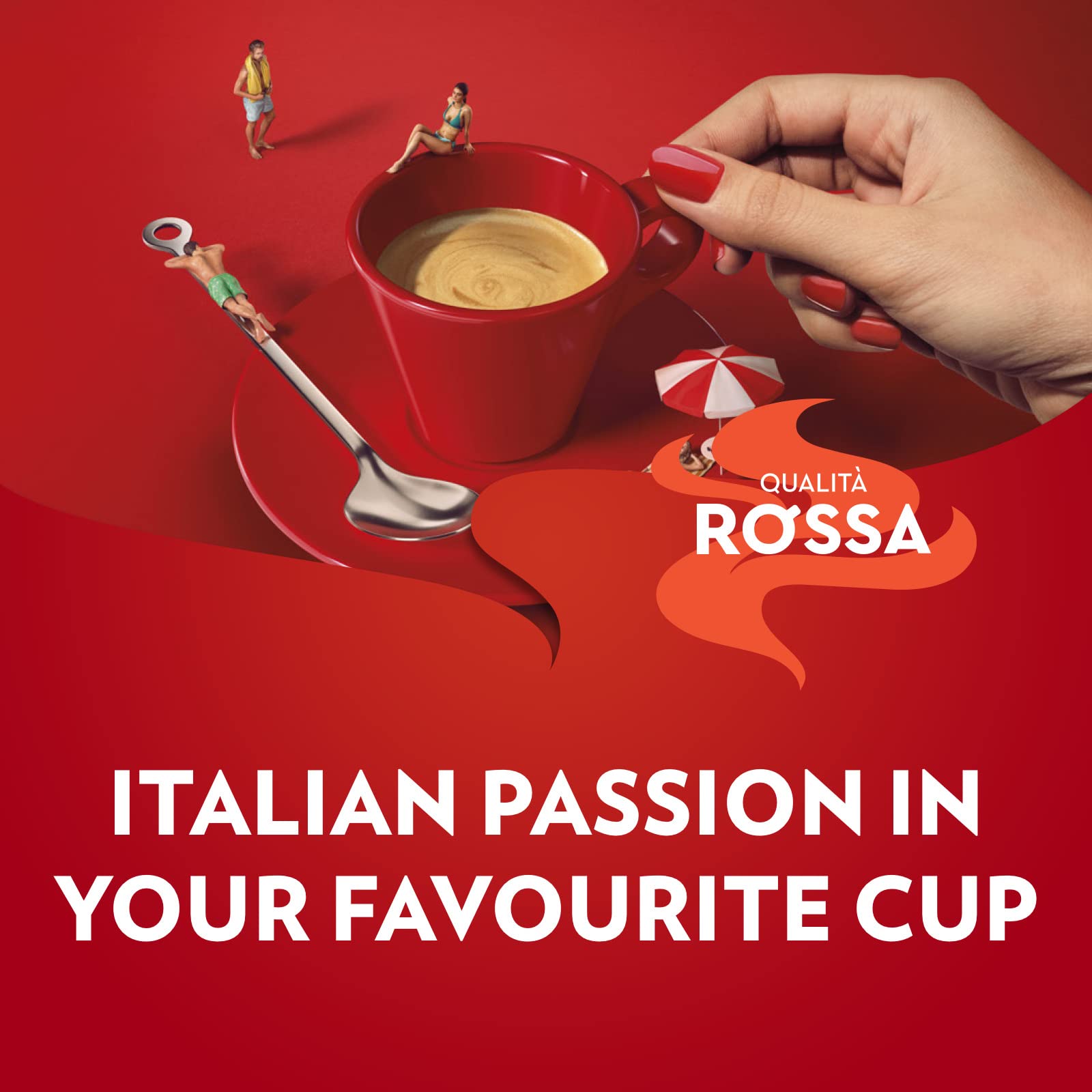 Lavazza Qualità Rossa Ground Coffee - Rich & Full-Bodied | 250g Pack of 6
