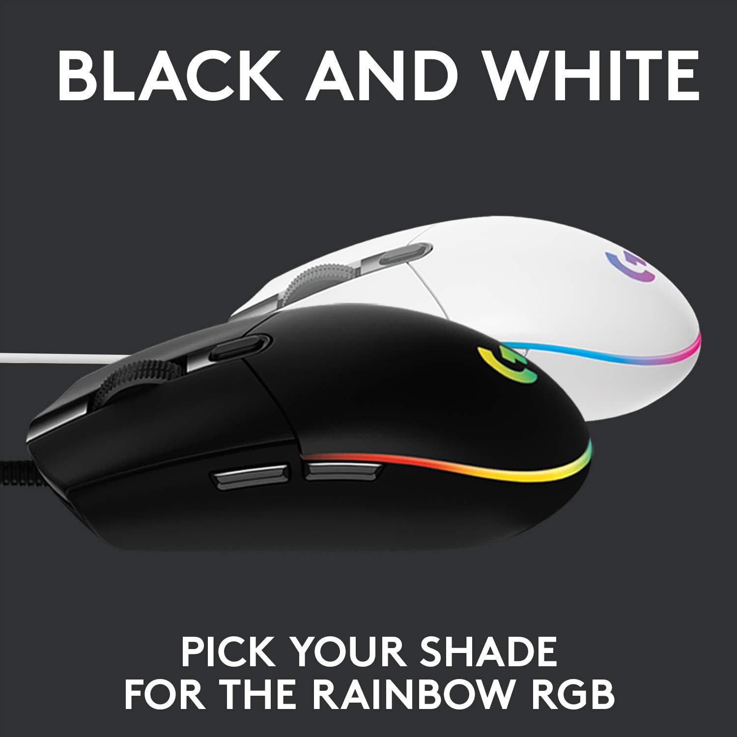 Logitech G203 LIGHTSYNC Gaming Mouse with Customizable RGB Lighting, 6 Programmable Buttons, Gaming Grade Sensor, 8K DPI Tracking, Lightweight - Black 5