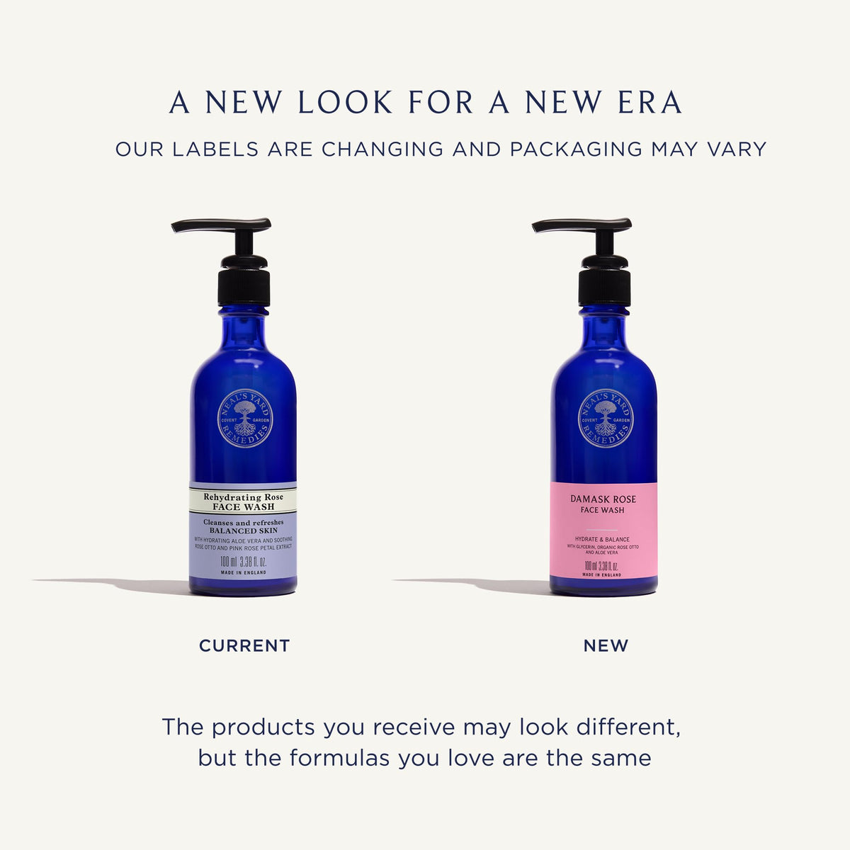 Neal's Yard Remedies Rehydrating Rose Face Wash - Cleanses & Hydrates Skin, 100 ml