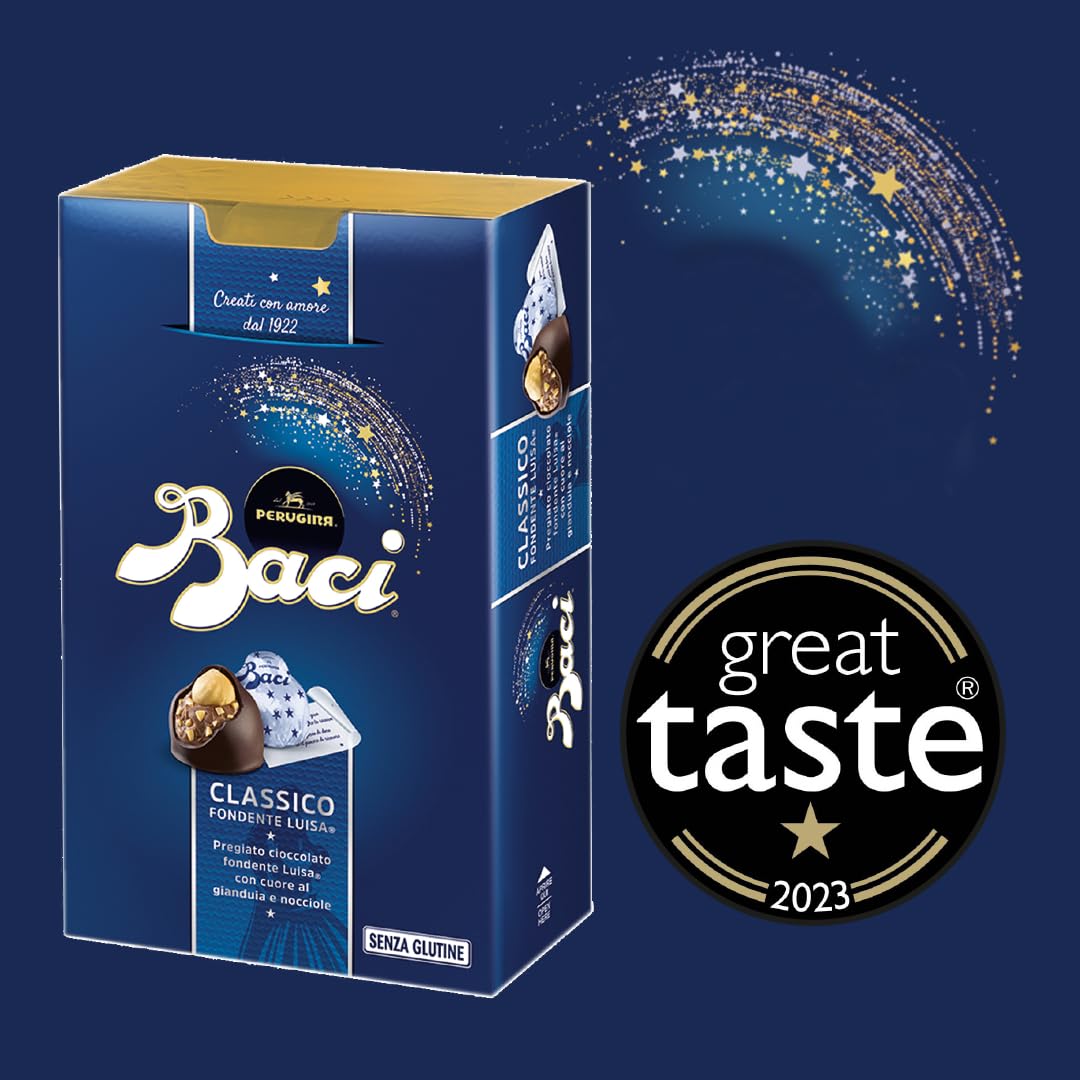 BACI Original Dark Bijou - Schokoladentrüffel mit Haselnuss, Glutenfrei, 175g 3
