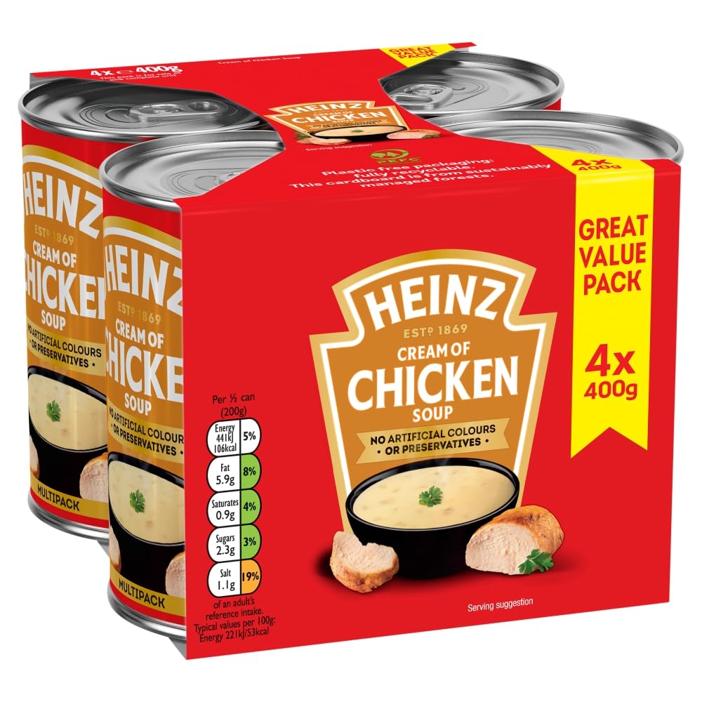 Heinz Cream of Chicken Soup 4 x 400g