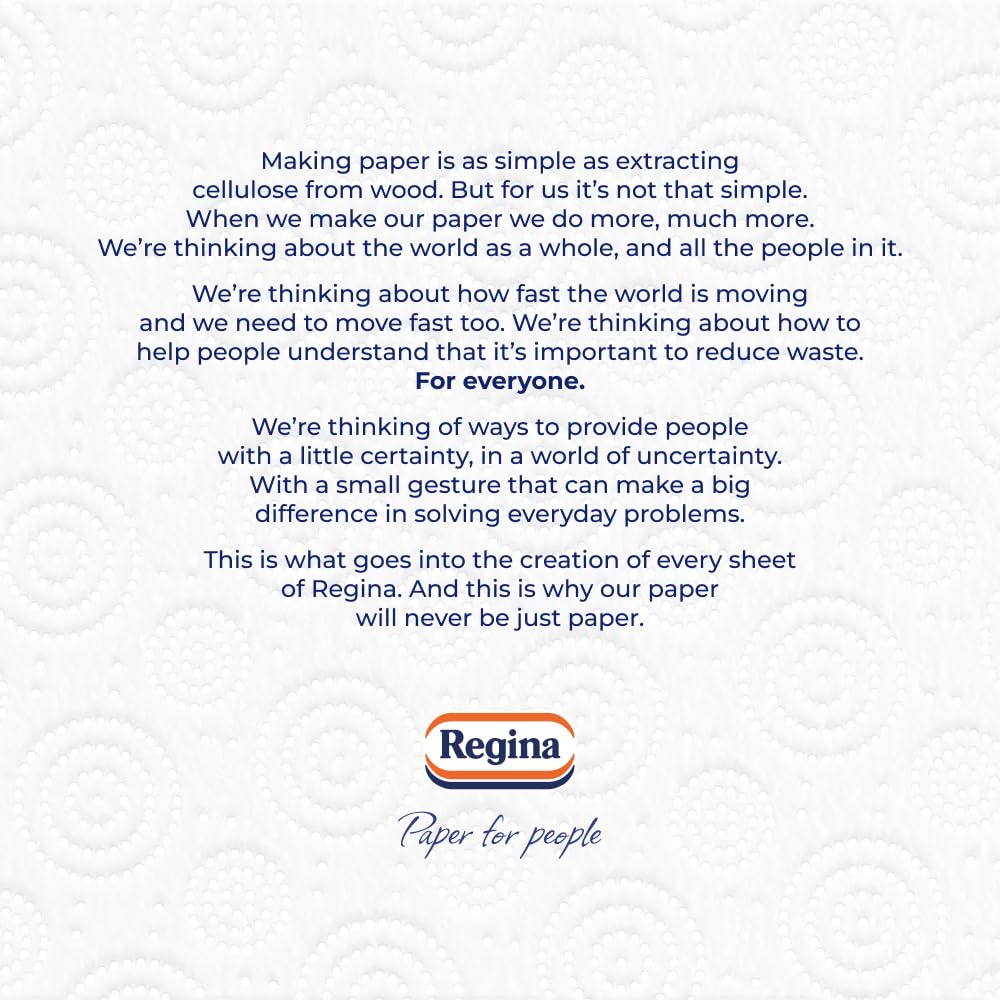 Regina Absorb Kitchen Towels – 2 Rolls, Super Absorbent 2-Ply, Extra-Large Sheets for Cleaning & Food Contact 4