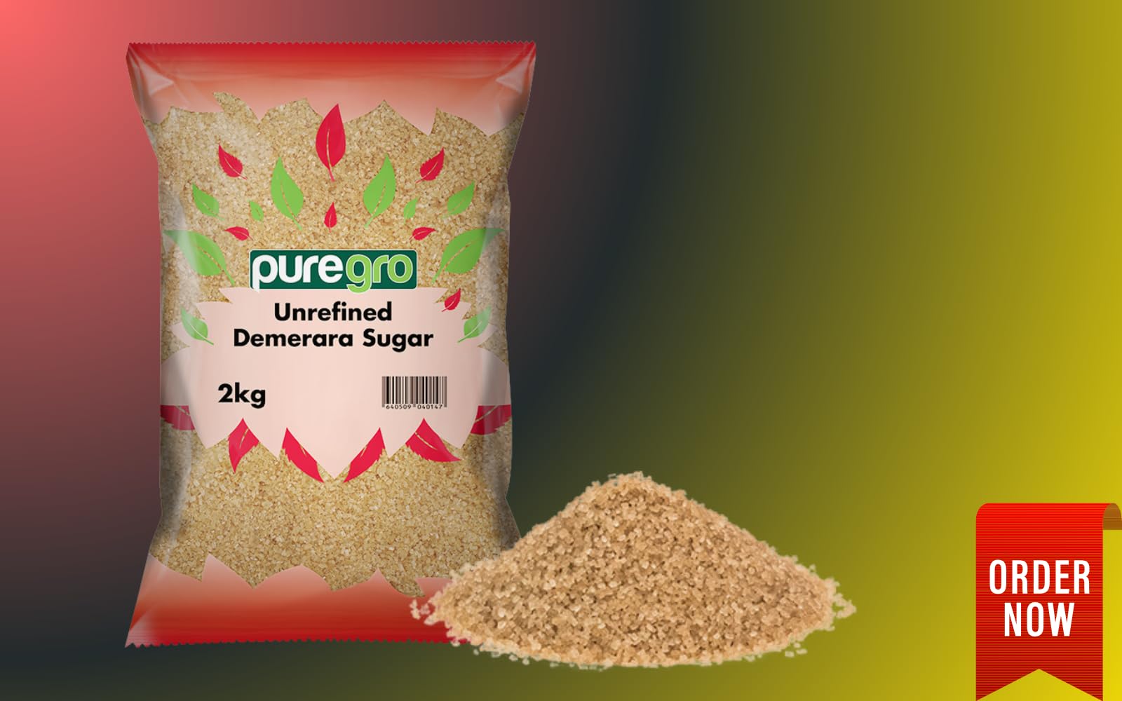 Puregro Demerara Sugar - Premium Golden Cane Sugar 2kg 5