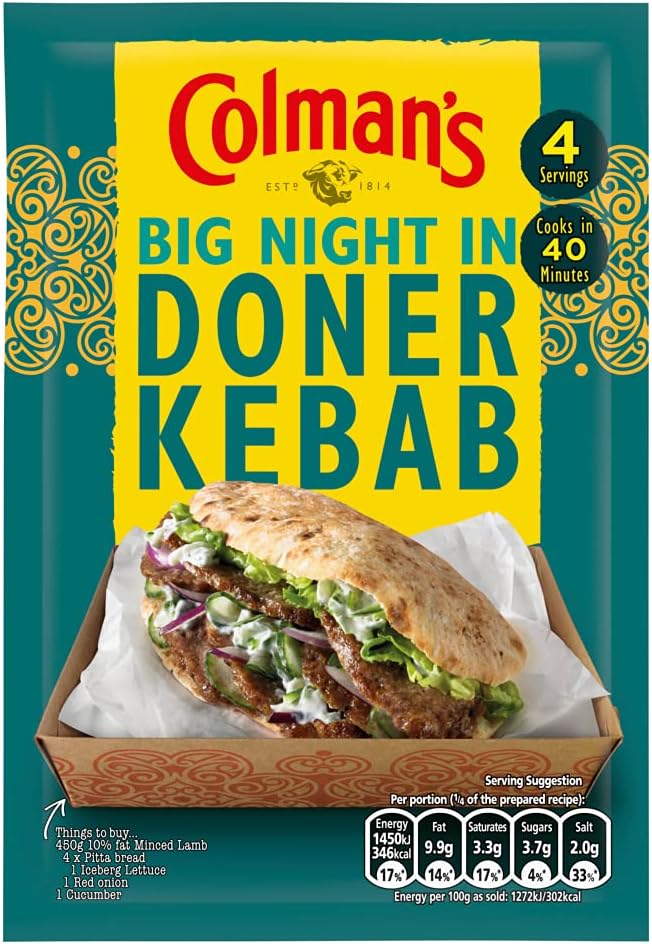 Colman's Big Night In Doner Kebab Recipe Mix 38 g