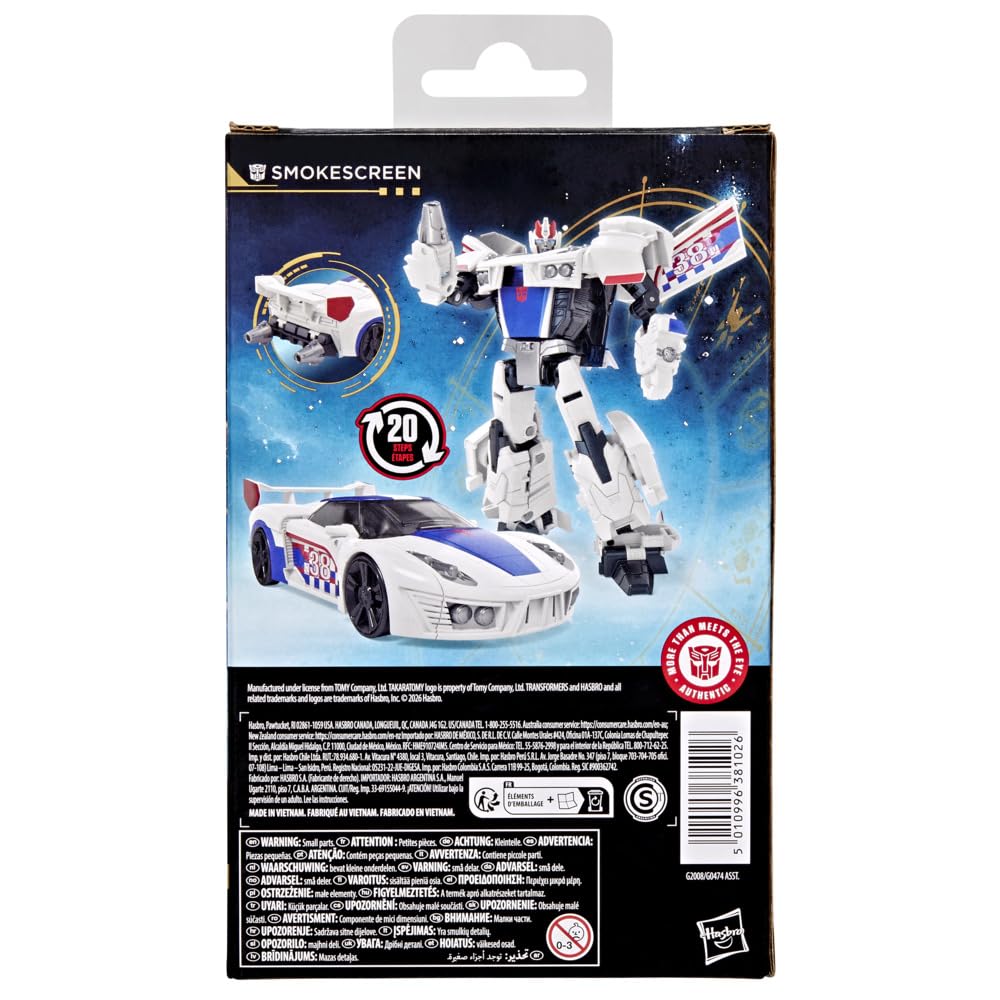 Transformers Age of the Primes Smokescreen Deluxe Class Action Figure | 13-cm | 20 Steps 4