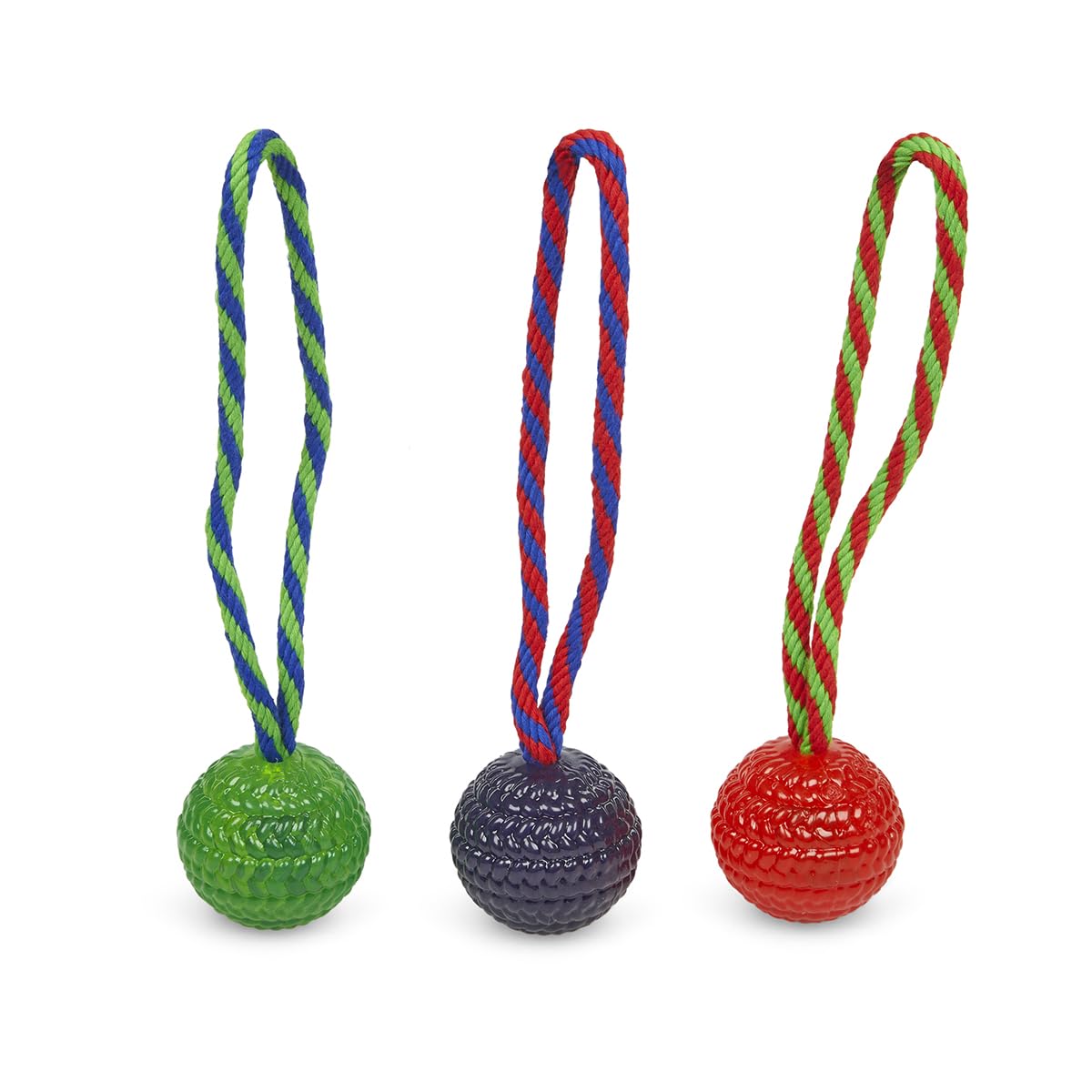 Petface Durable Chew and Bouncy Rope Ball for Dogs | Synthetic Material | Multicolour