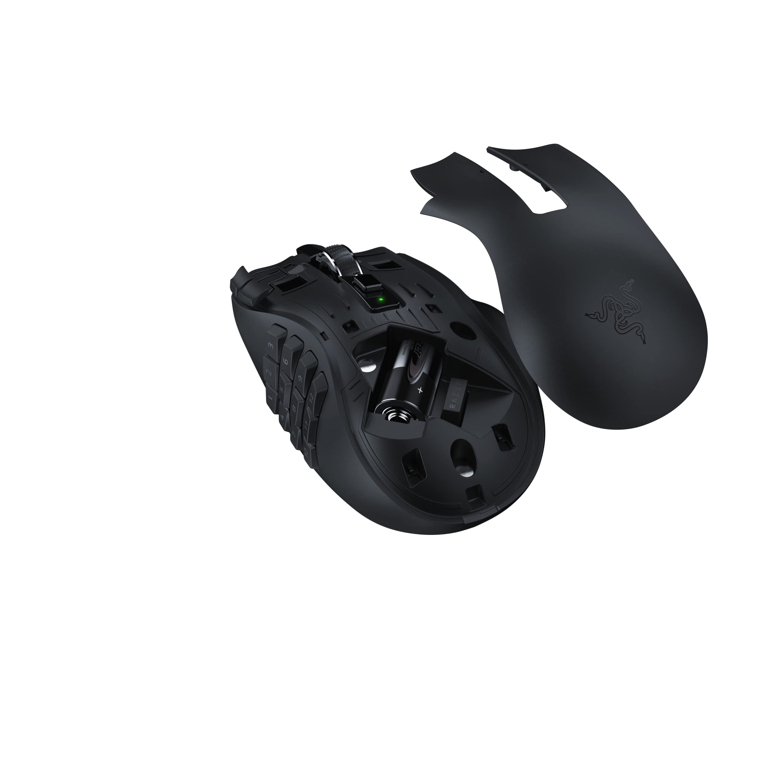 Razer Naga V2 HyperSpeed - Wireless MMO Gaming Mouse with 19 Programmable Buttons, Black 9