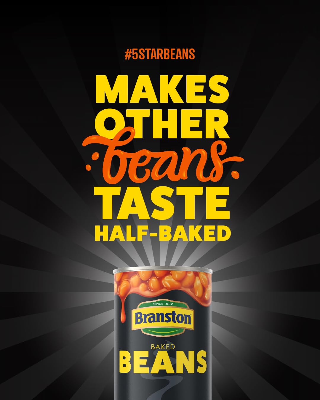 Branston Reduced Sugar and Salt Baked Beans - High Fibre, High Protein, Gluten Free