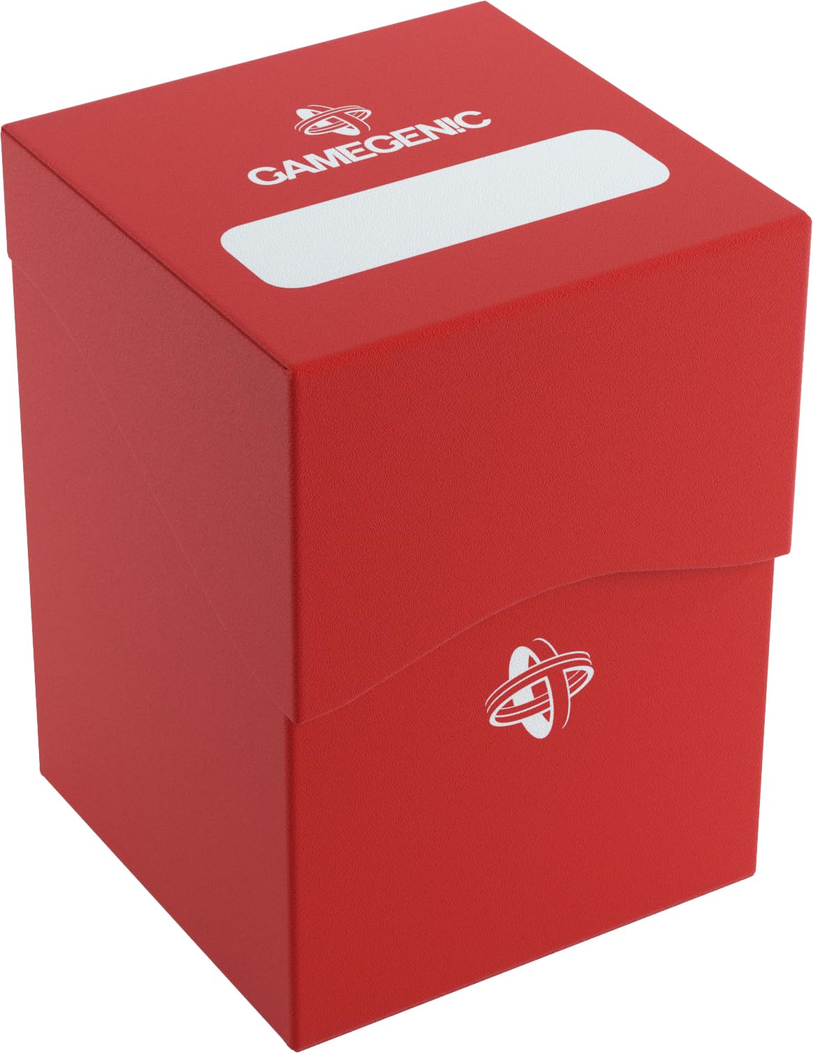 Gamegenic 100-Card Deck Holder - Red Double-Sleeved TCG Storage with Cobra Neck Closure