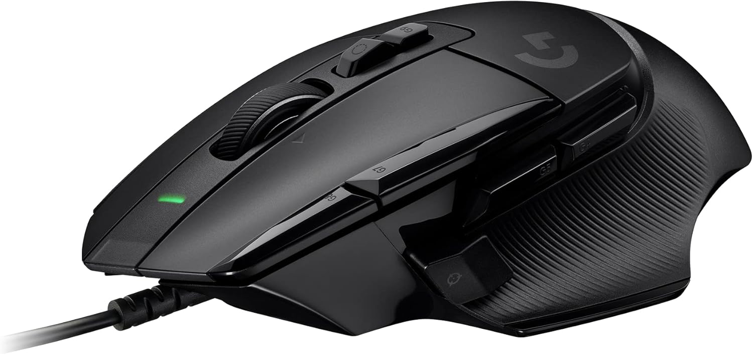 Logitech G G502 X Wired Gaming Mouse - Black with LIGHTFORCE Hybrid Optical-Mechanical Switches