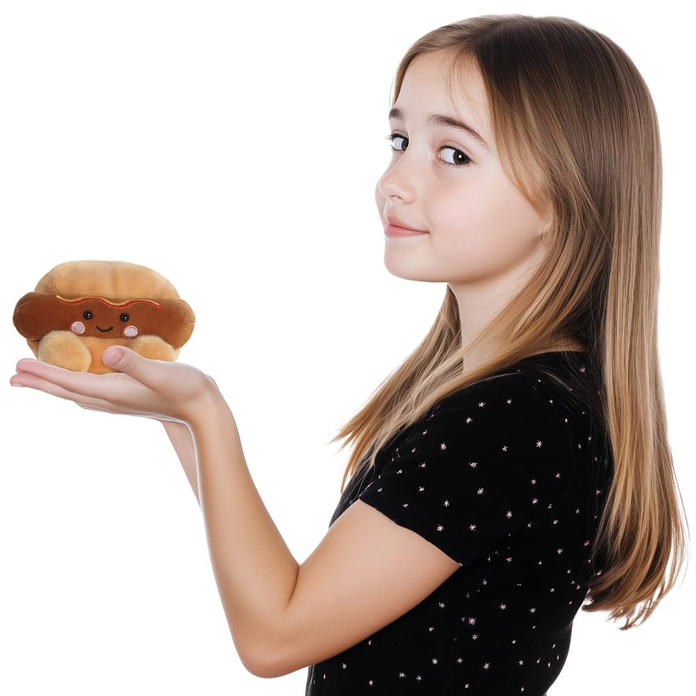 Palm Pals Colson Hot Dog 5In Soft Toy - Aurora Plush Collectible for Kids 9