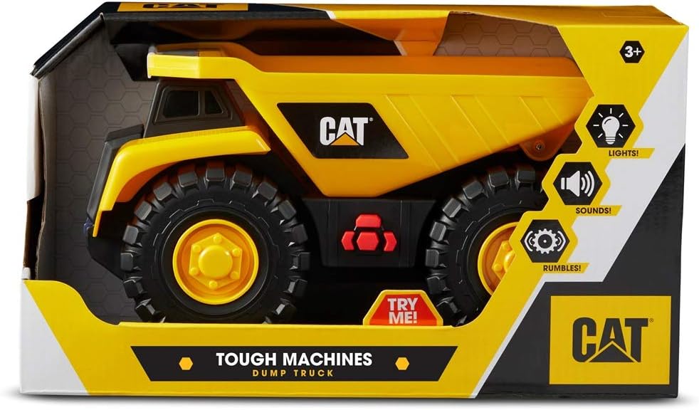 CAT Construction Tough Machines Dump Truck 82285 - Lights, Sounds & Movable Parts for Kids 3+ 6