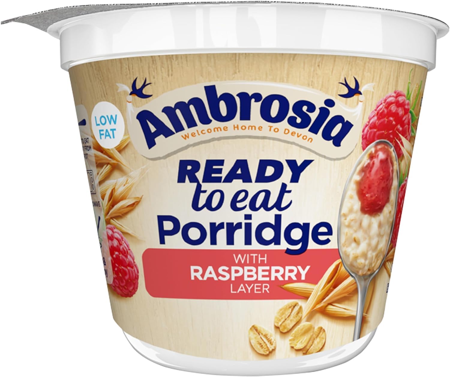 Ambrosia Raspberry Layered Porridge Pots with British Wholegrain Oats, Ready-to-Eat, 210g (Pack of 6) 4
