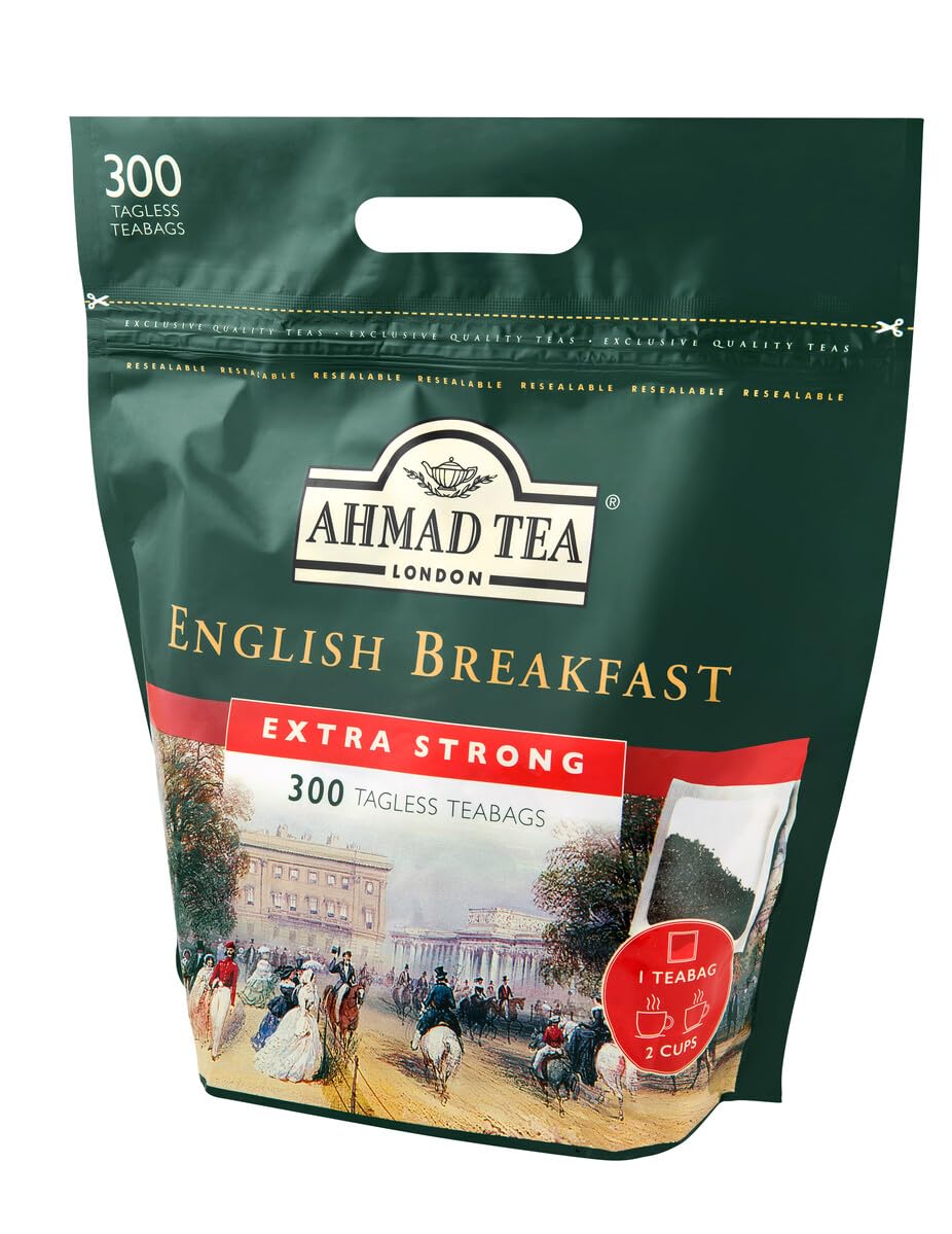 Ahmad Tea - English Breakfast Tea Extra Strong 300 Tagless Teabags