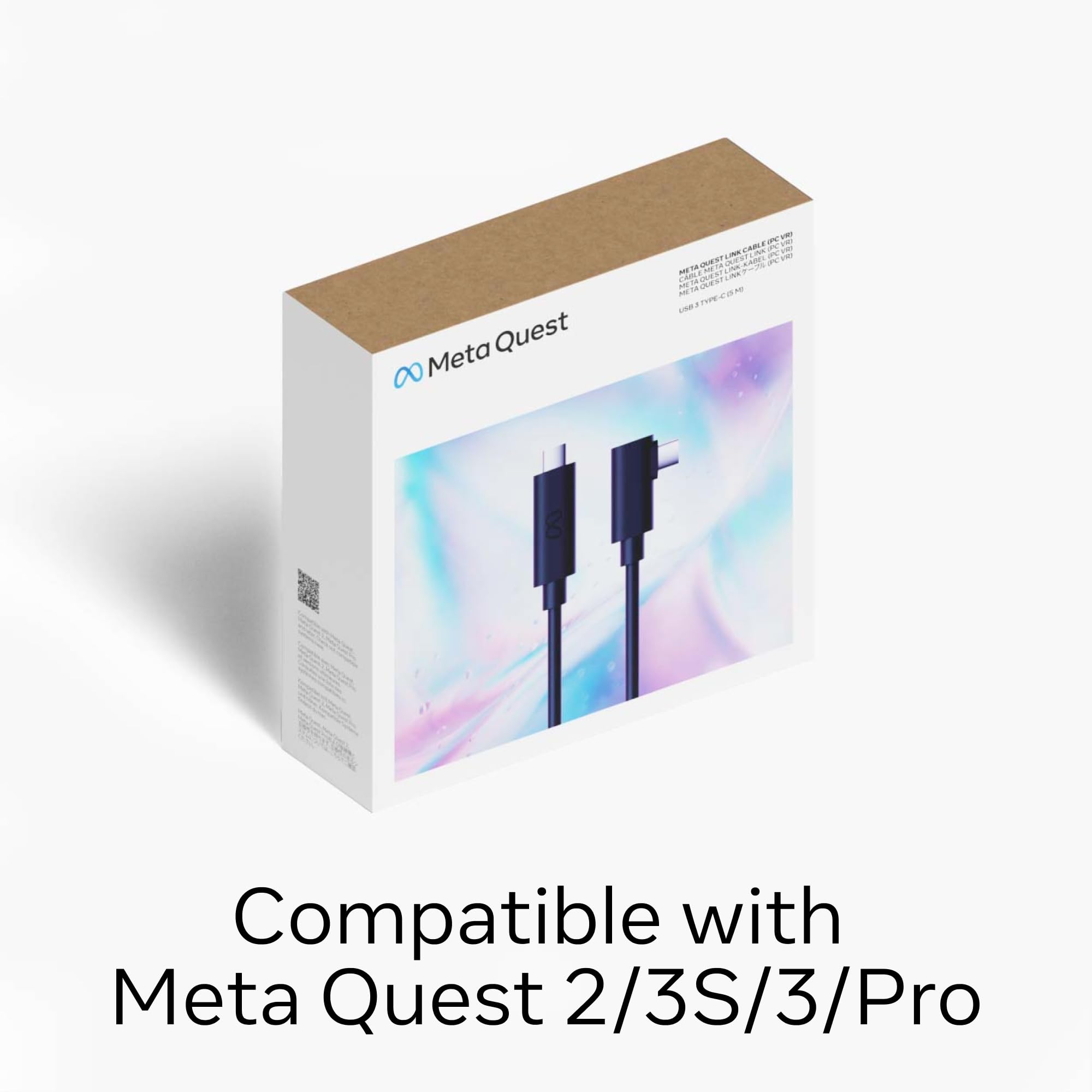 Meta Quest Link Cable – 16ft (5m) Fiber-Optic USB-C for Meta Quest 3/3S/2/Pro – Model 301-00311-01