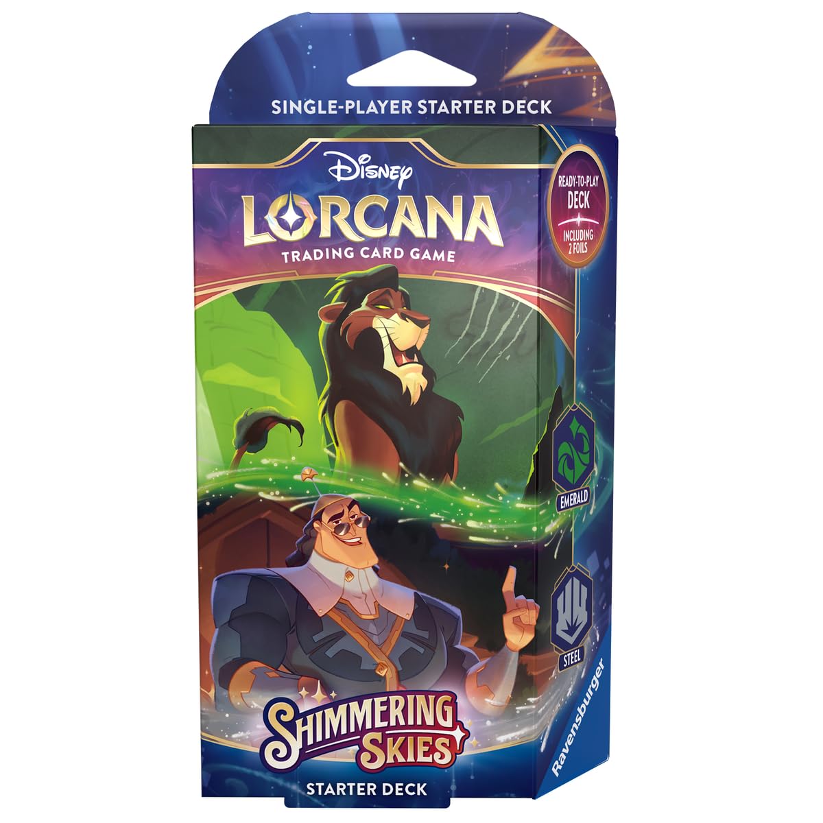 Ravensburger Disney Lorcana Trading Card Game Starter Deck | Ages 8+ | 60 Cards + Booster Pack