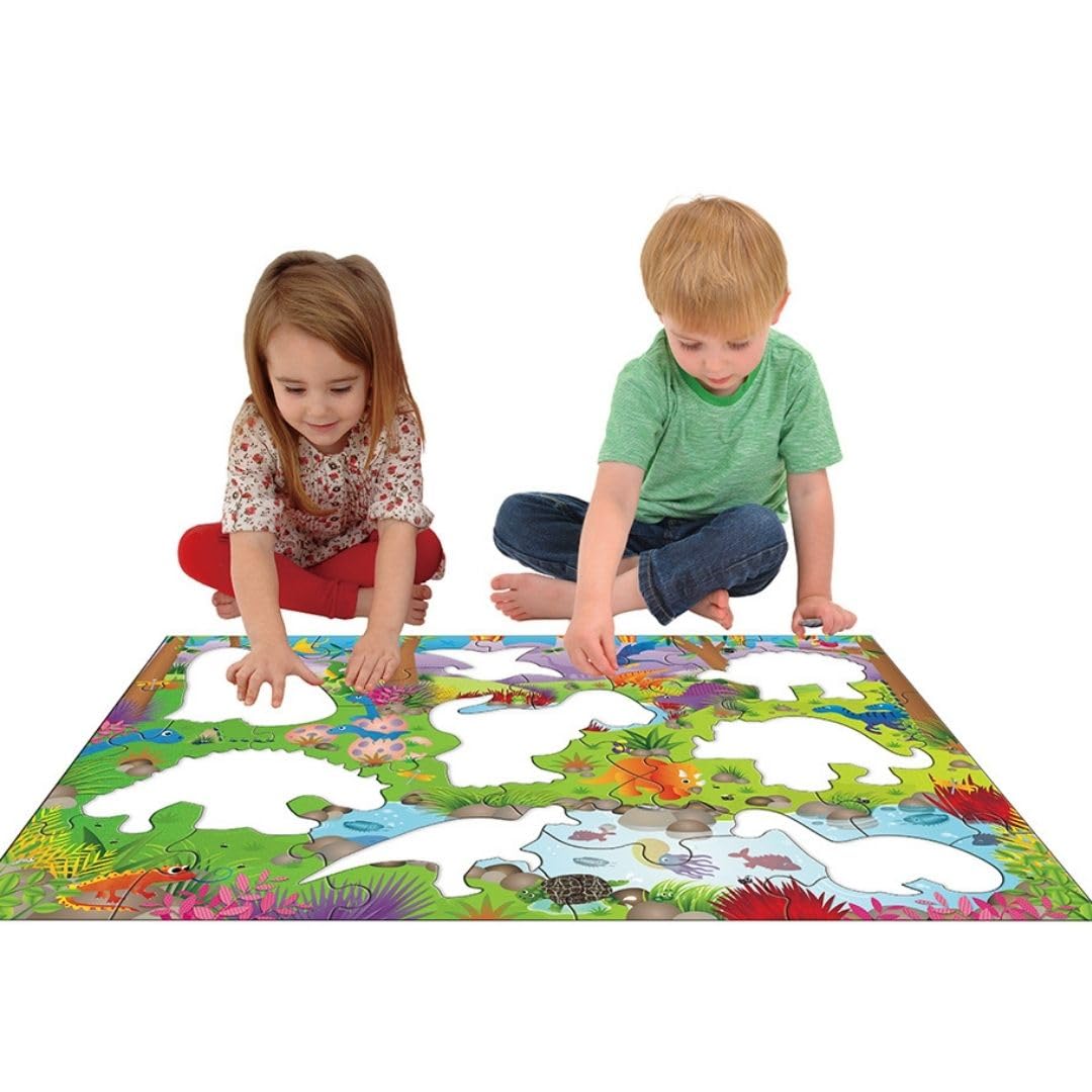 Galt Toys Giant Floor Puzzle - Dinosaurs, 30-Piece Extra Large Educational Puzzle for Kids Ages 3-6 8